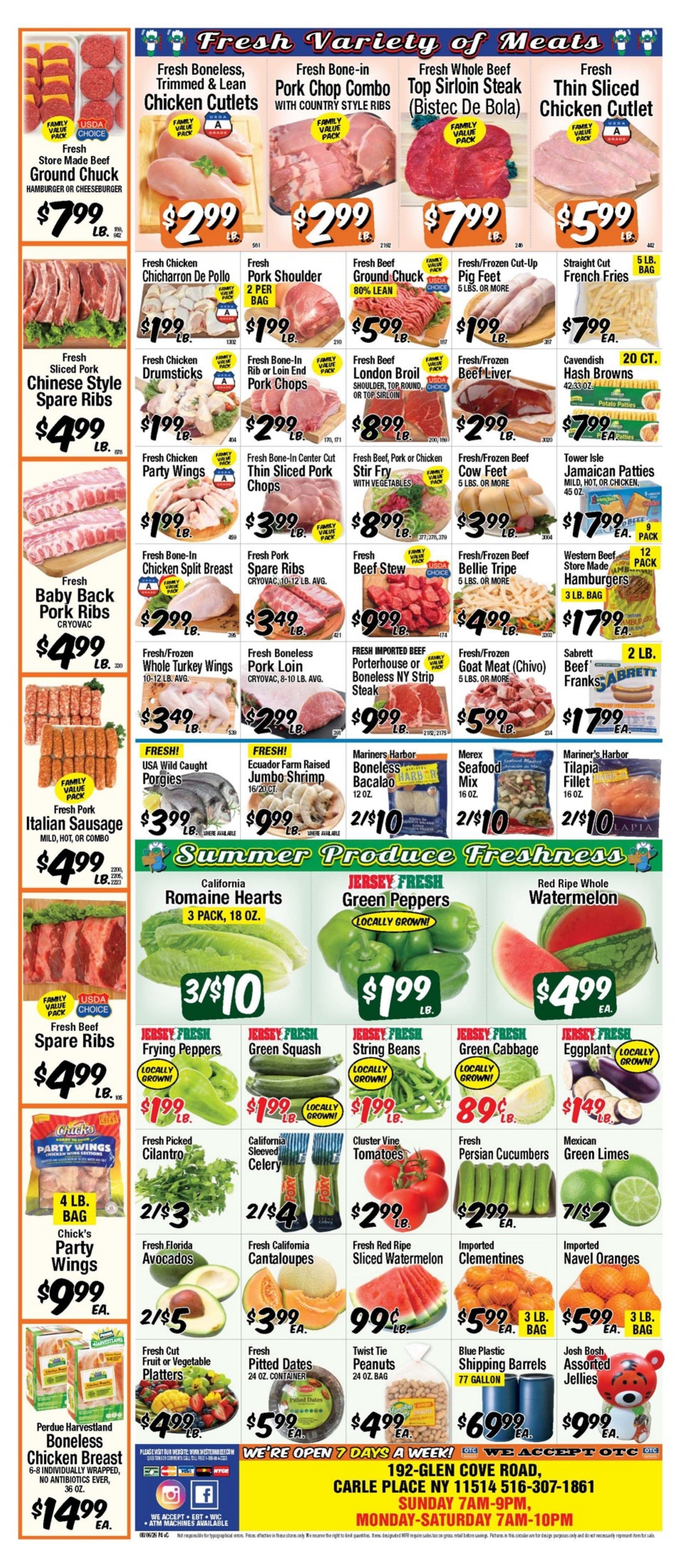 Western Beef (Carle Place, NY) Weekly Ad August 6 - 12, 2026