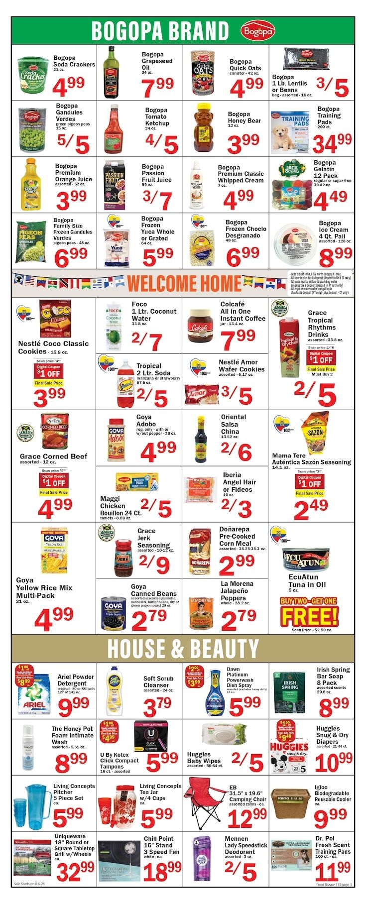 Food Bazaar (Carlstadt, NJ) Weekly Ad August 6 - 12, 2026
