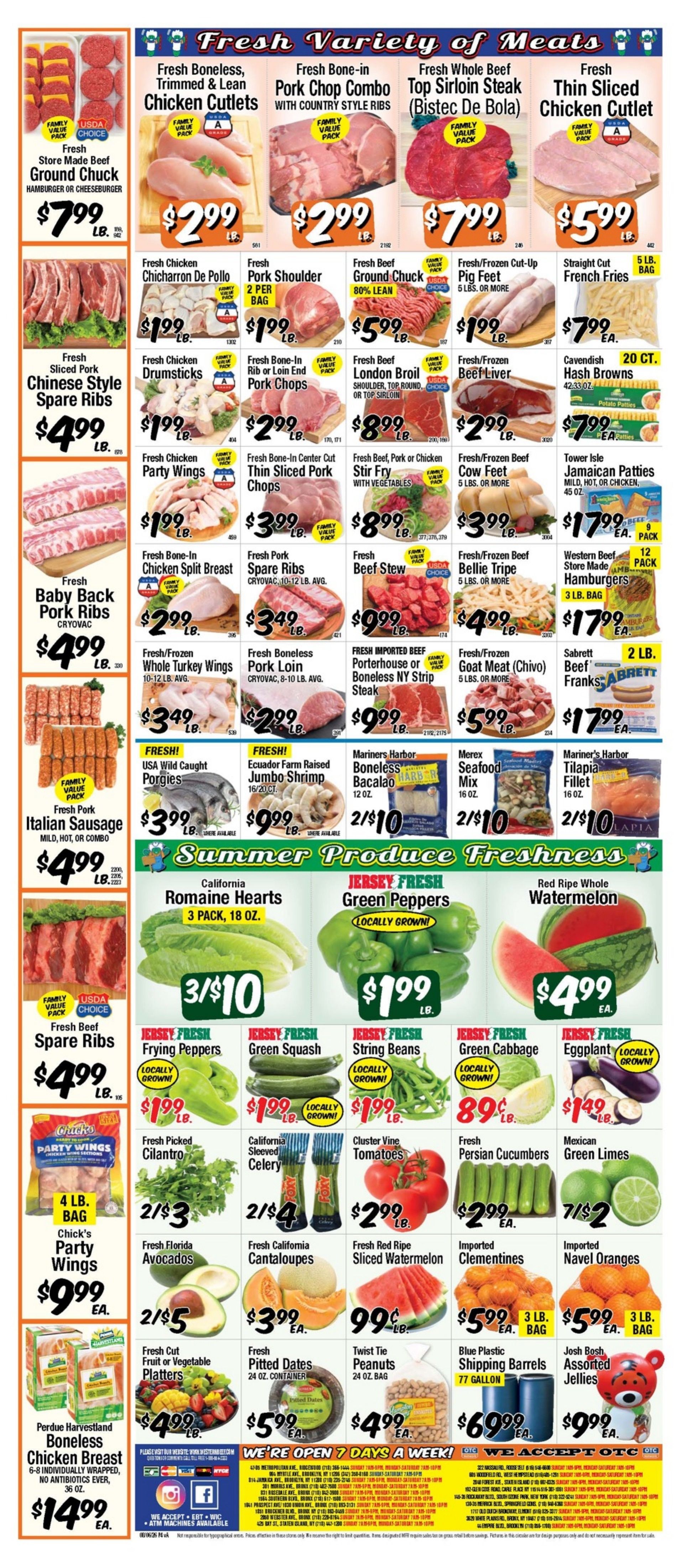 Western Beef (Bronx, Brooklyn and Elmont, NY) Weekly Ad August 6 - 12, 2026