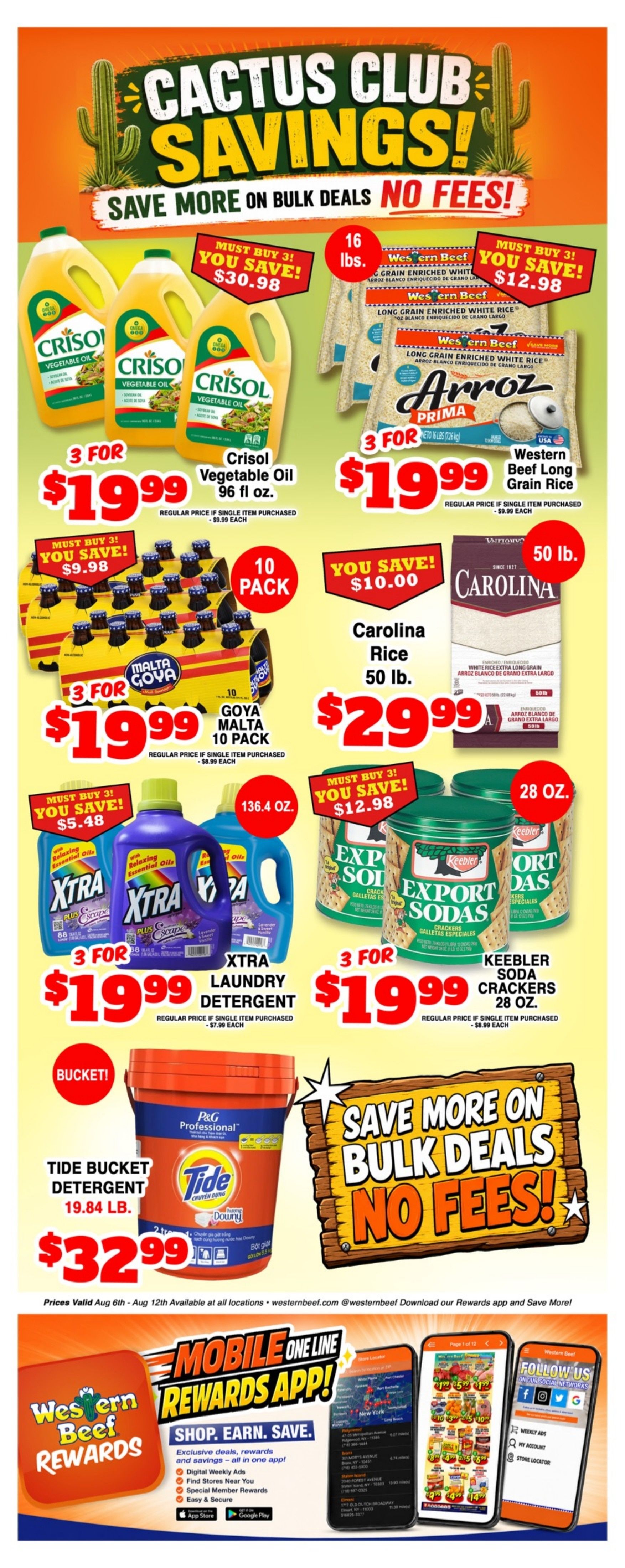 Western Beef (Bronx and other locations, NY) Weekly Ad August 6 - 12, 2026