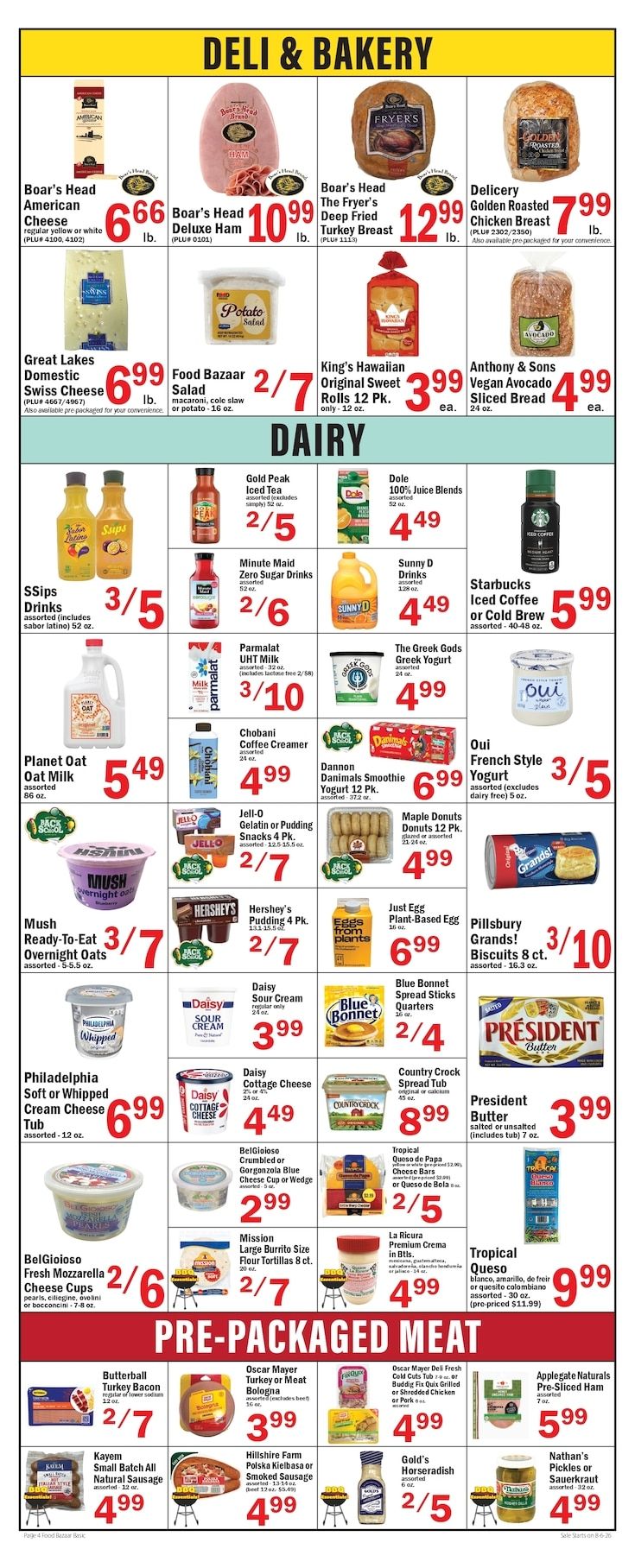 Food Bazaar (Flatbush, NY) Weekly Ad August 6 - 12, 2026
