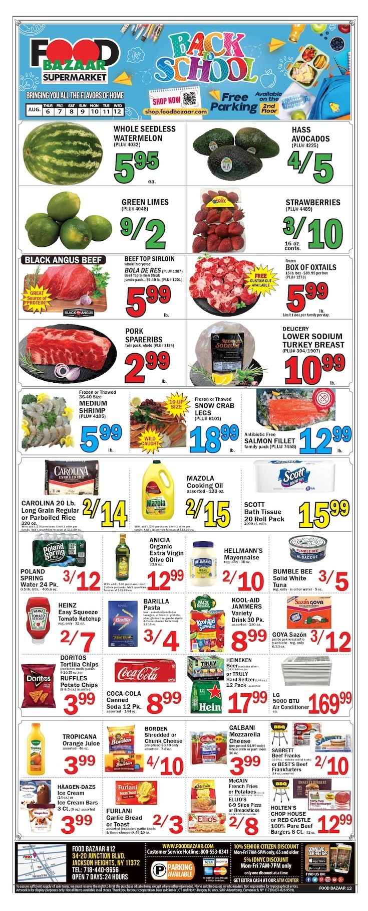 Food Bazaar (Jackson Heights, NY) Weekly Ad August 6 - 12, 2026