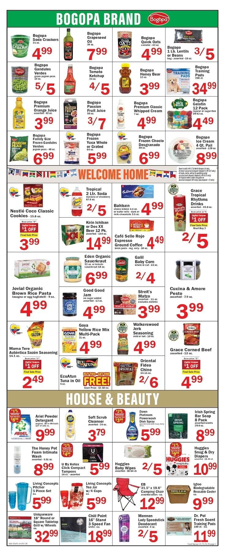 Food Bazaar (New York) Weekly Ad August 6 - 12, 2026