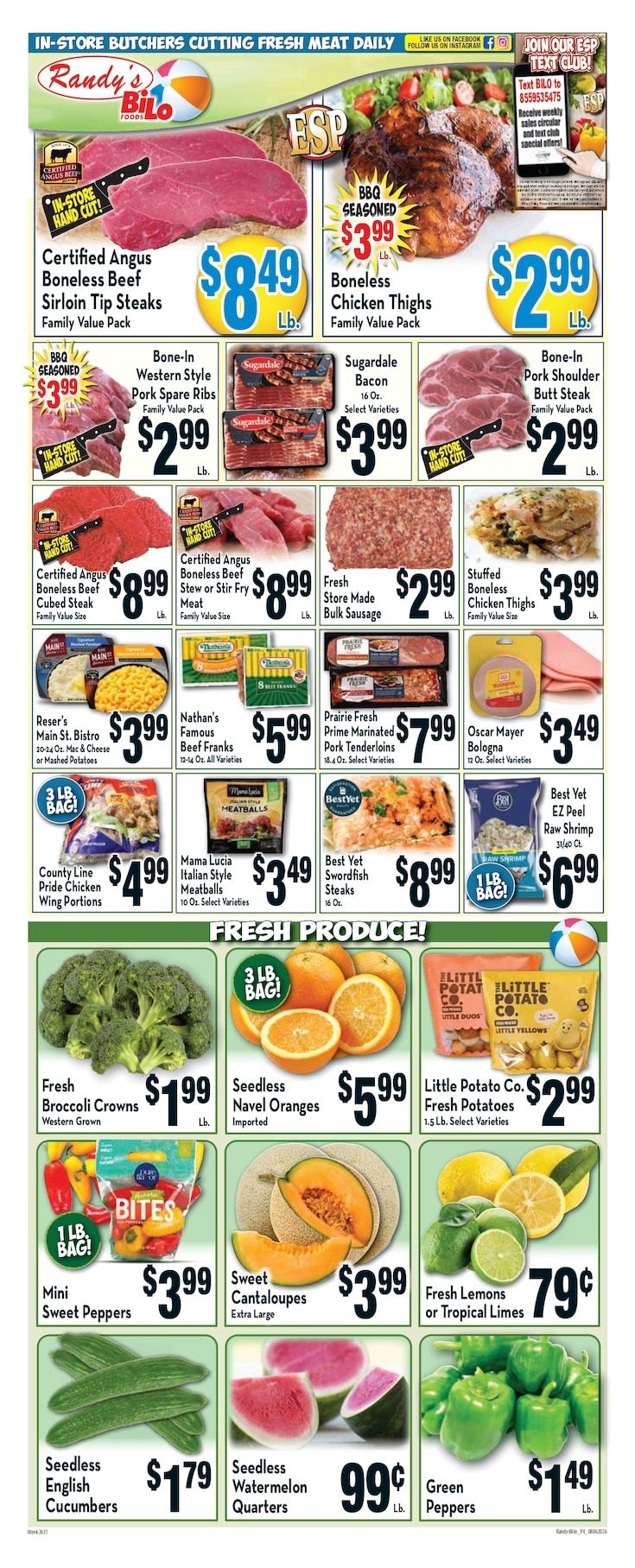 Randy's BiLo Weekly Ad August 6 - 12, 2026