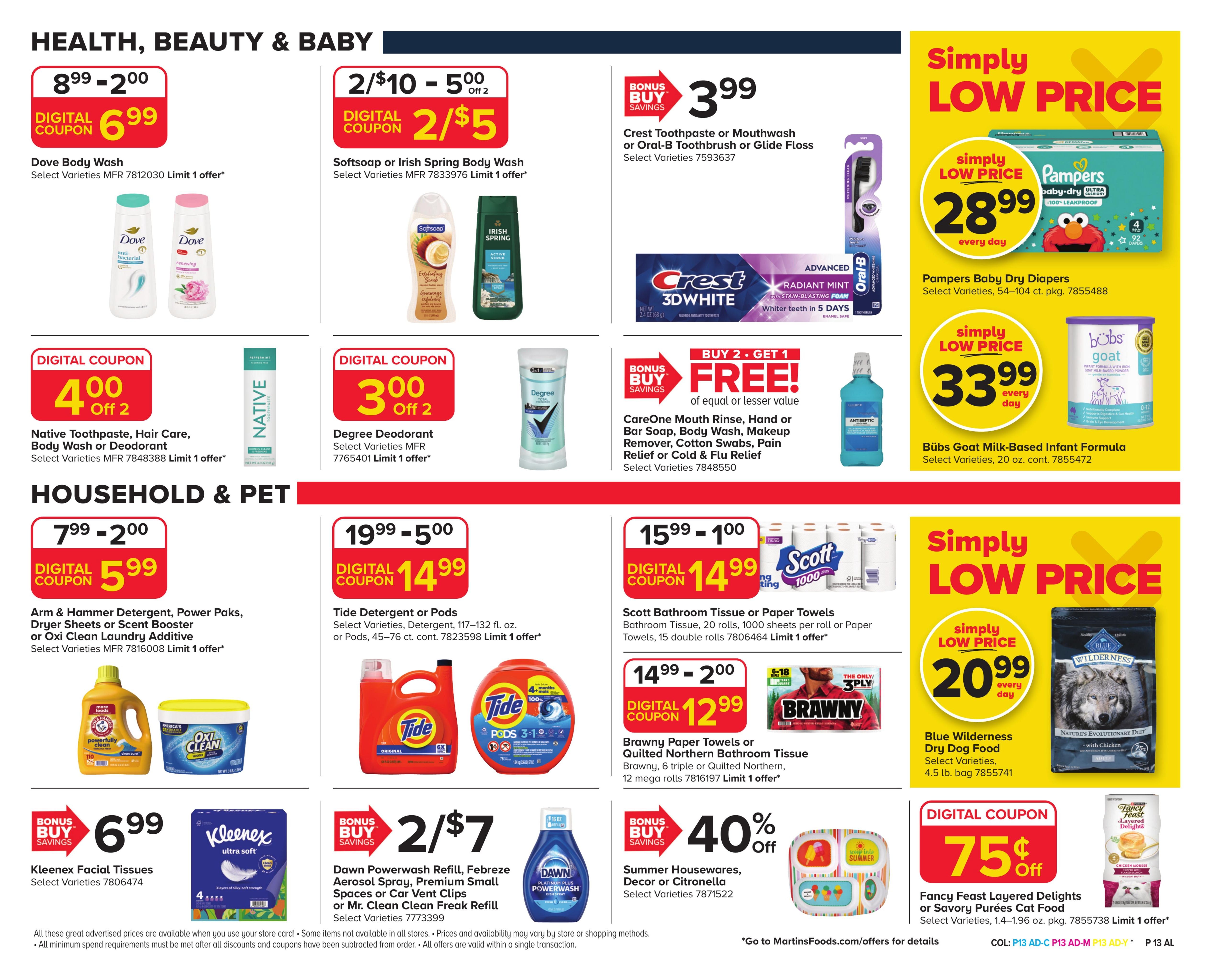 Martin's Food Market (Lignum–Harrisonburg Area, VA) Weekly Ad August 7 - 13, 2026
