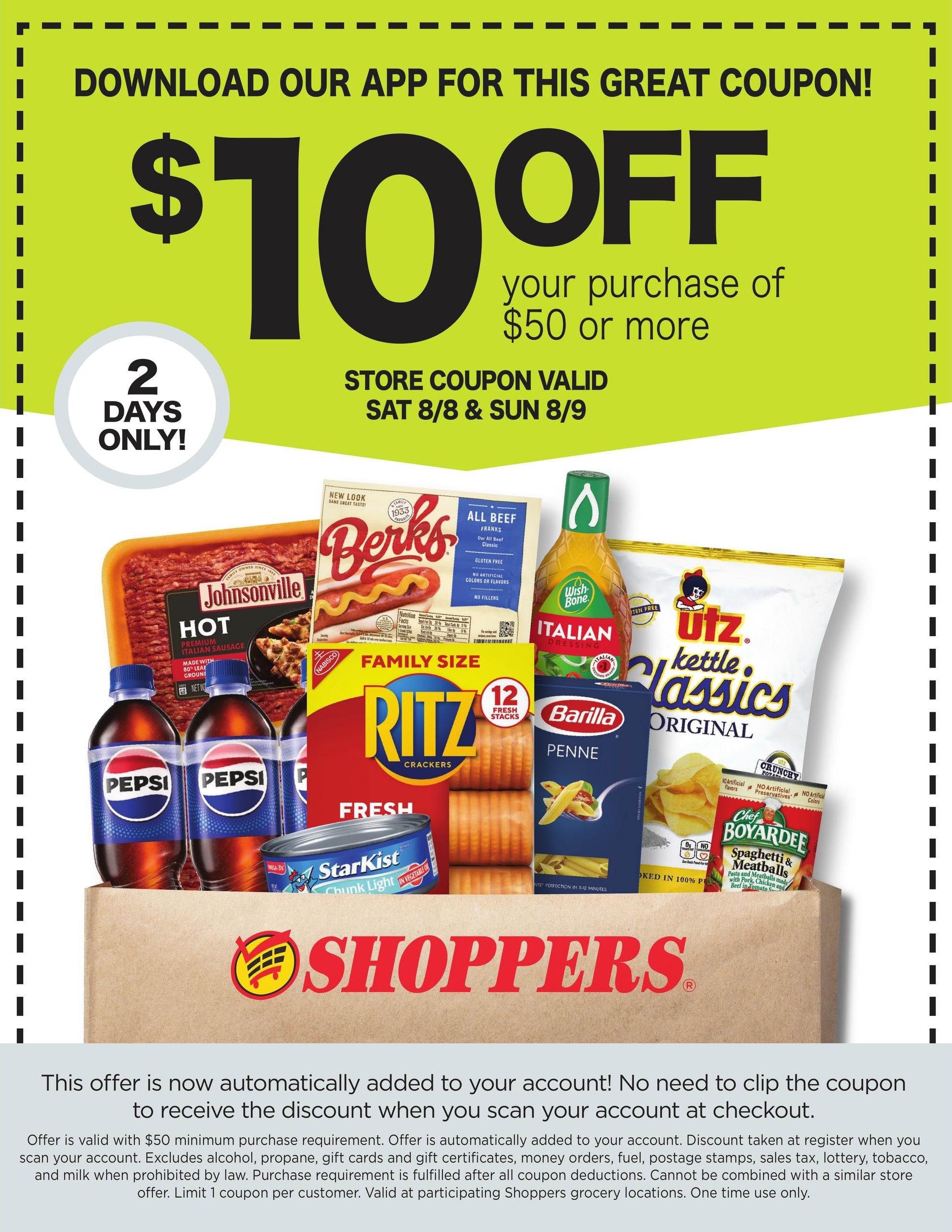 Shoppers (Lignum–Goldvein Area, VA) Weekly Savings Weekly Ad August 6 - 12, 2026