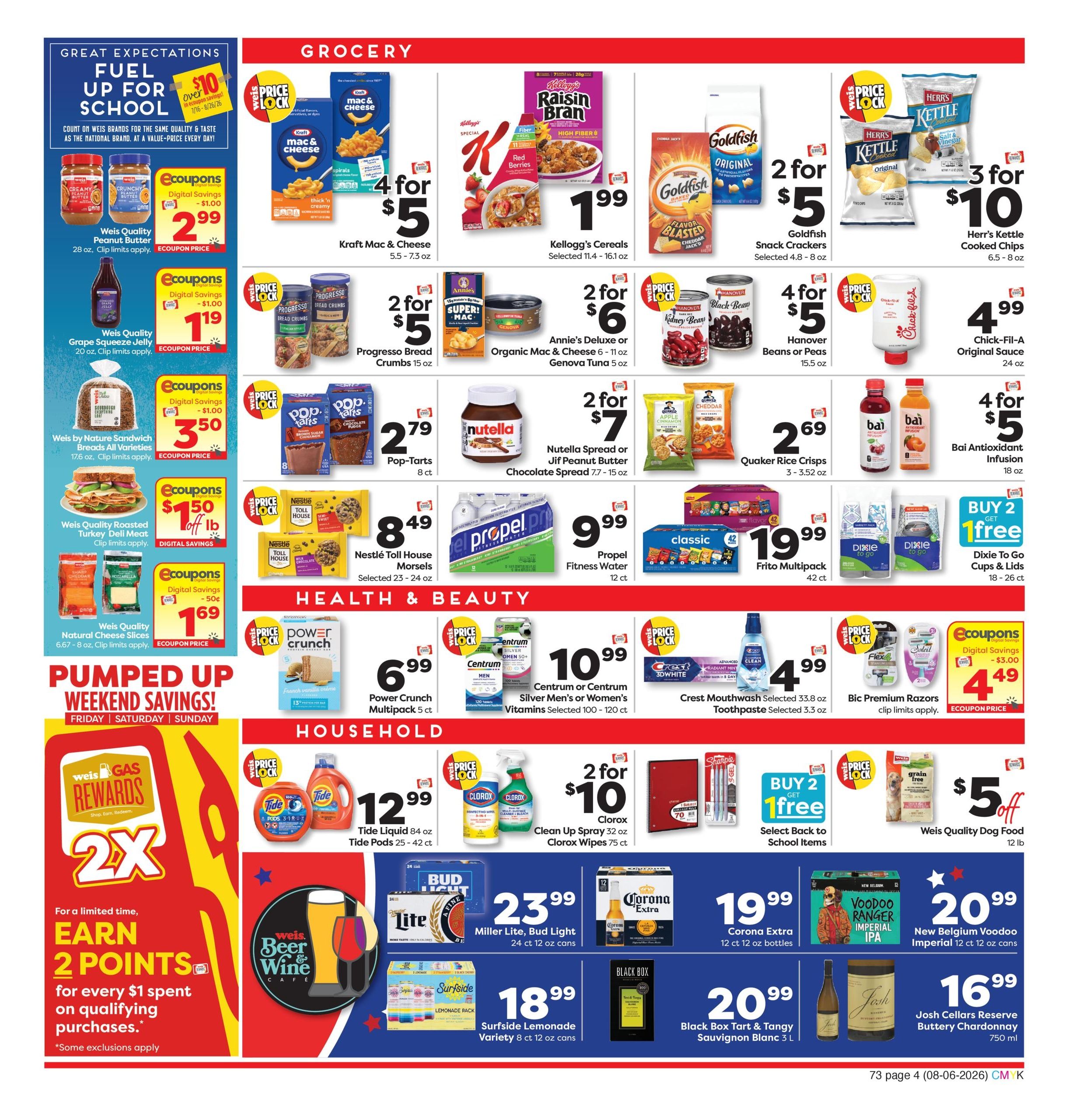 Weis Markets (Lignum–Goldvein Area, VA) Weekly Ad August 6 - 12, 2026