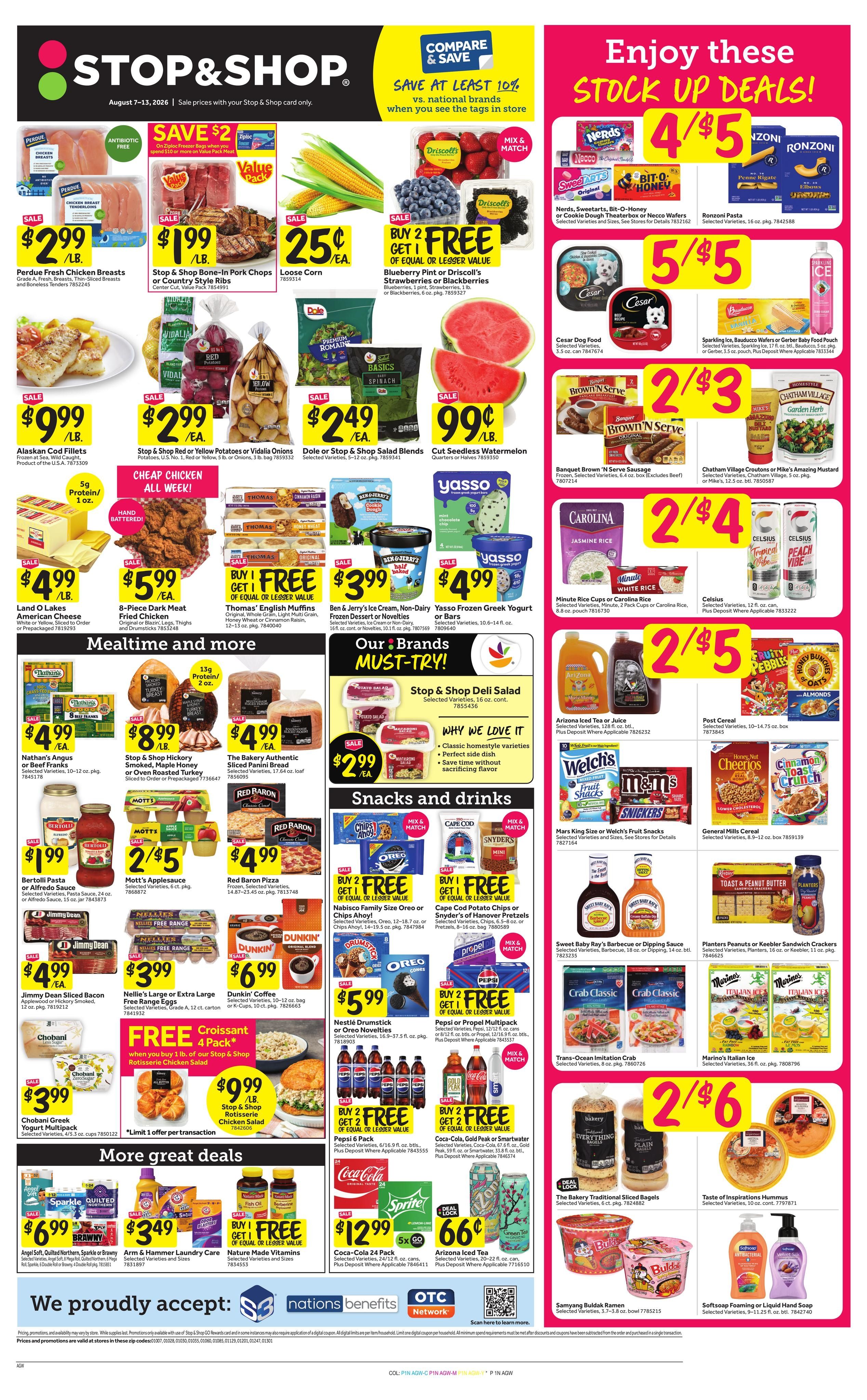Stop & Shop (MA, NY, VT) Weekly Ad August 7 - 13, 2026