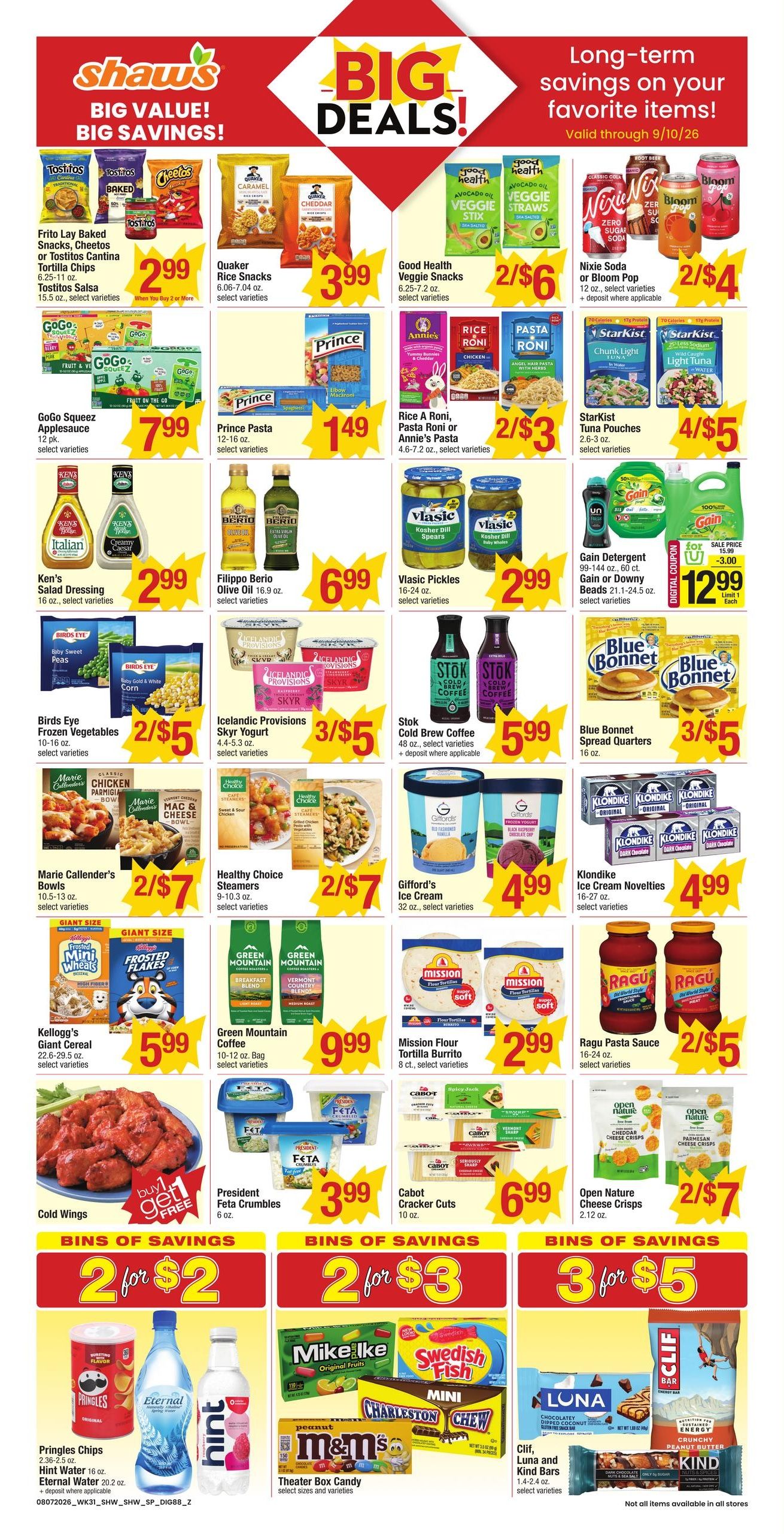 Shaw's (MA, NH) Weekly Ad August 7 - 13, 2026