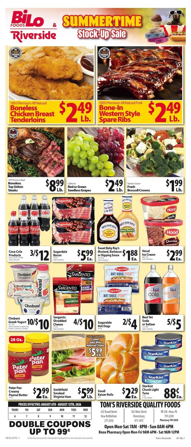 Tom's Riverside Weekly Ad August 6 - 12, 2026