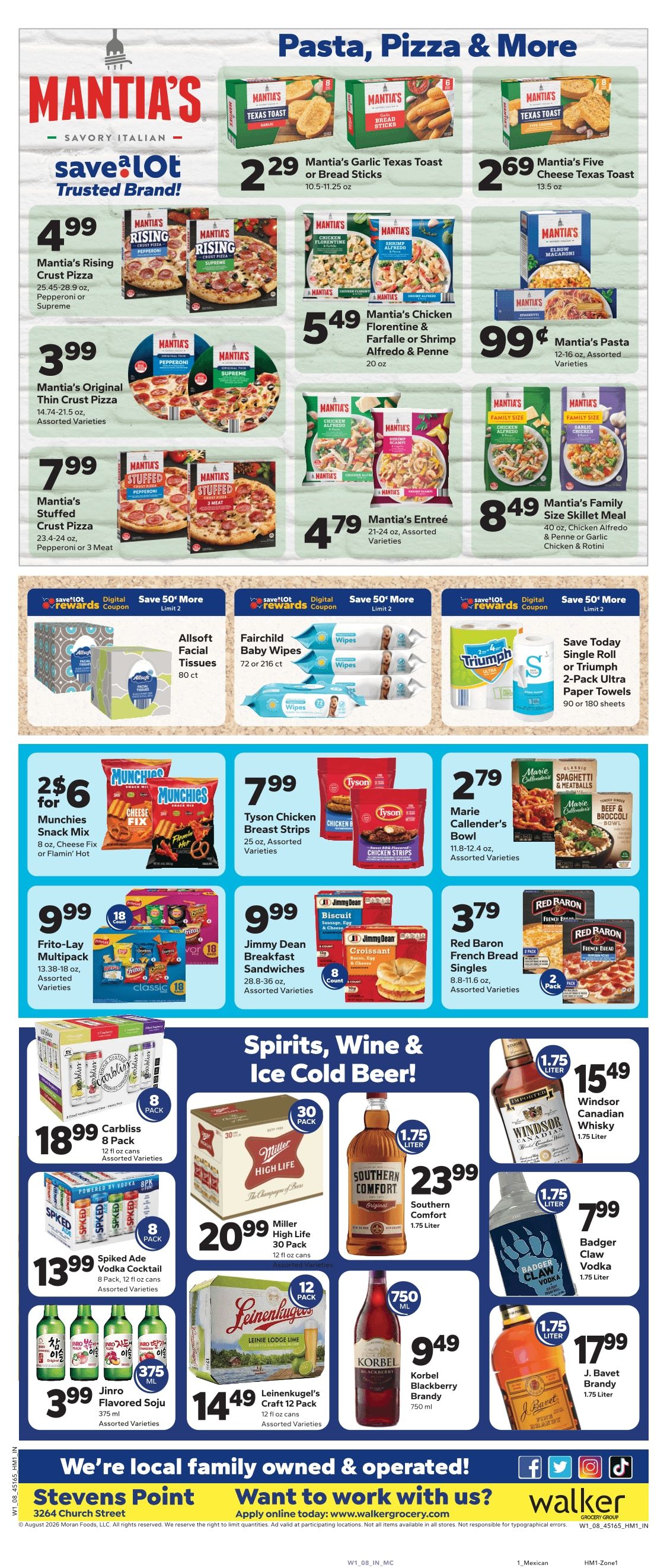 Save a Lot Food Stores (3264 Church St, Stevens Point, WI) Weekly Ad August 5 - 12, 2026