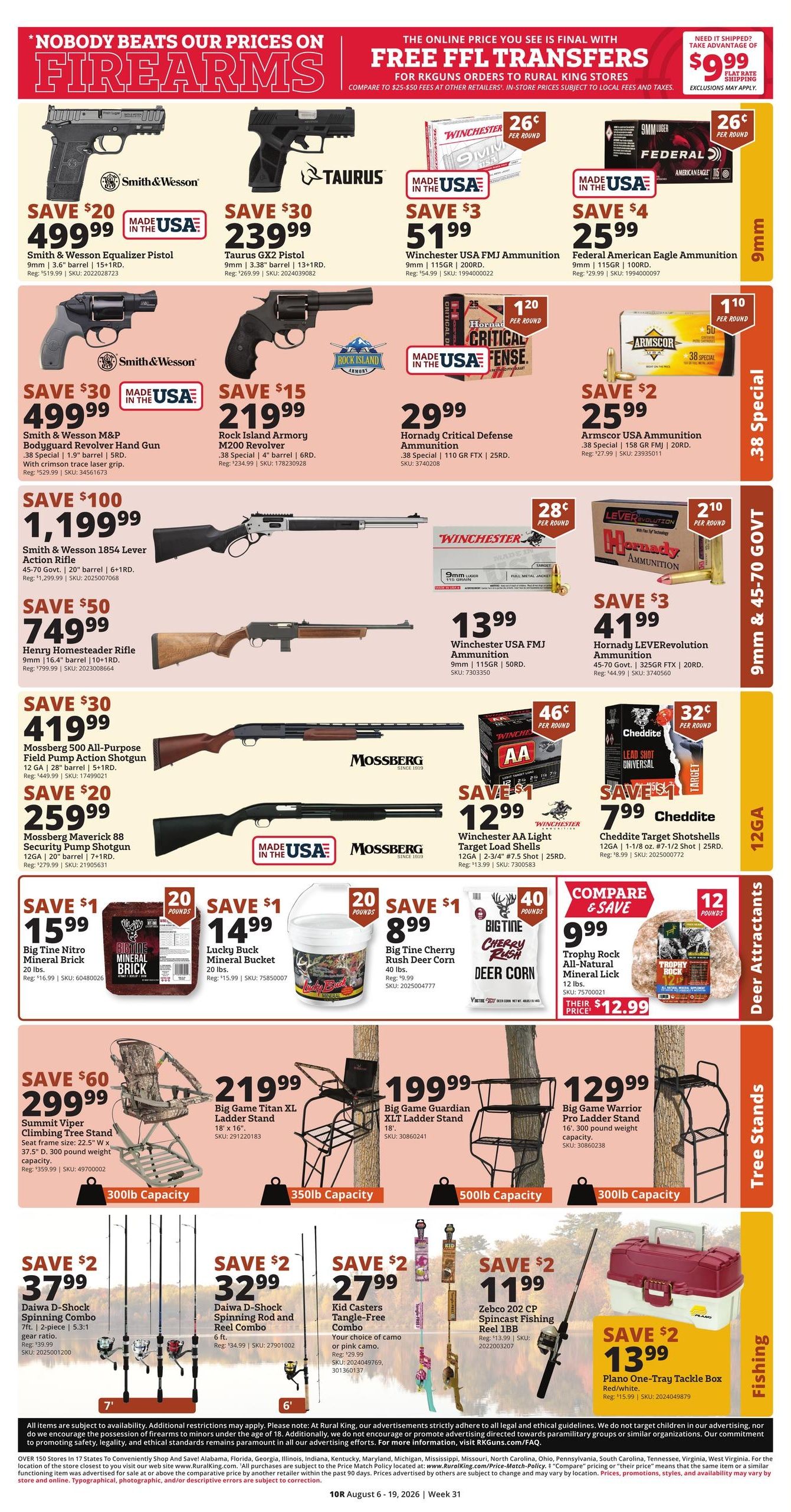 Rural King (Aurora Area, IL) Weekly Ad August 6 - 19, 2026