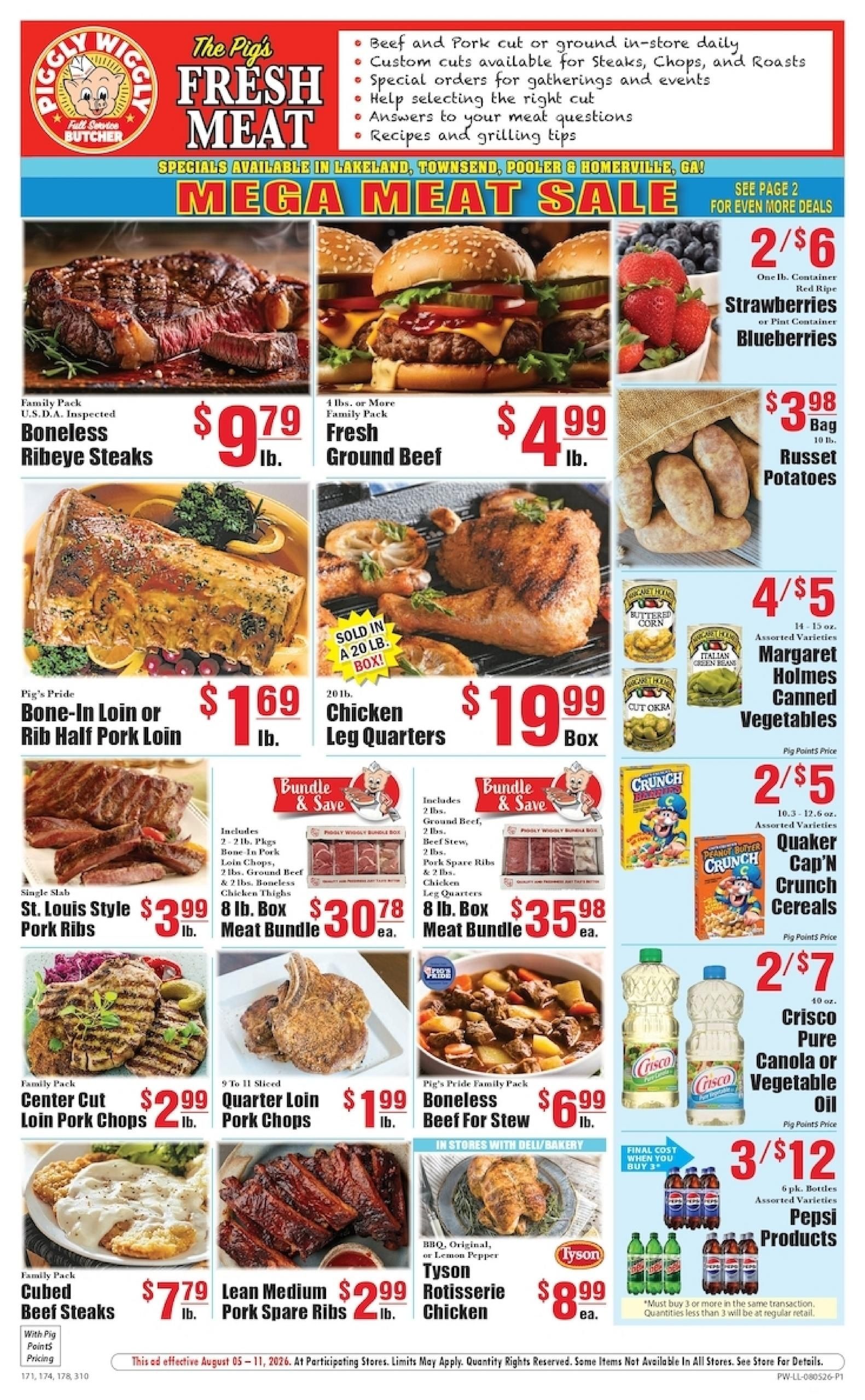 Piggly Wiggly (GA) Weekly Ad August 5 - 11, 2026