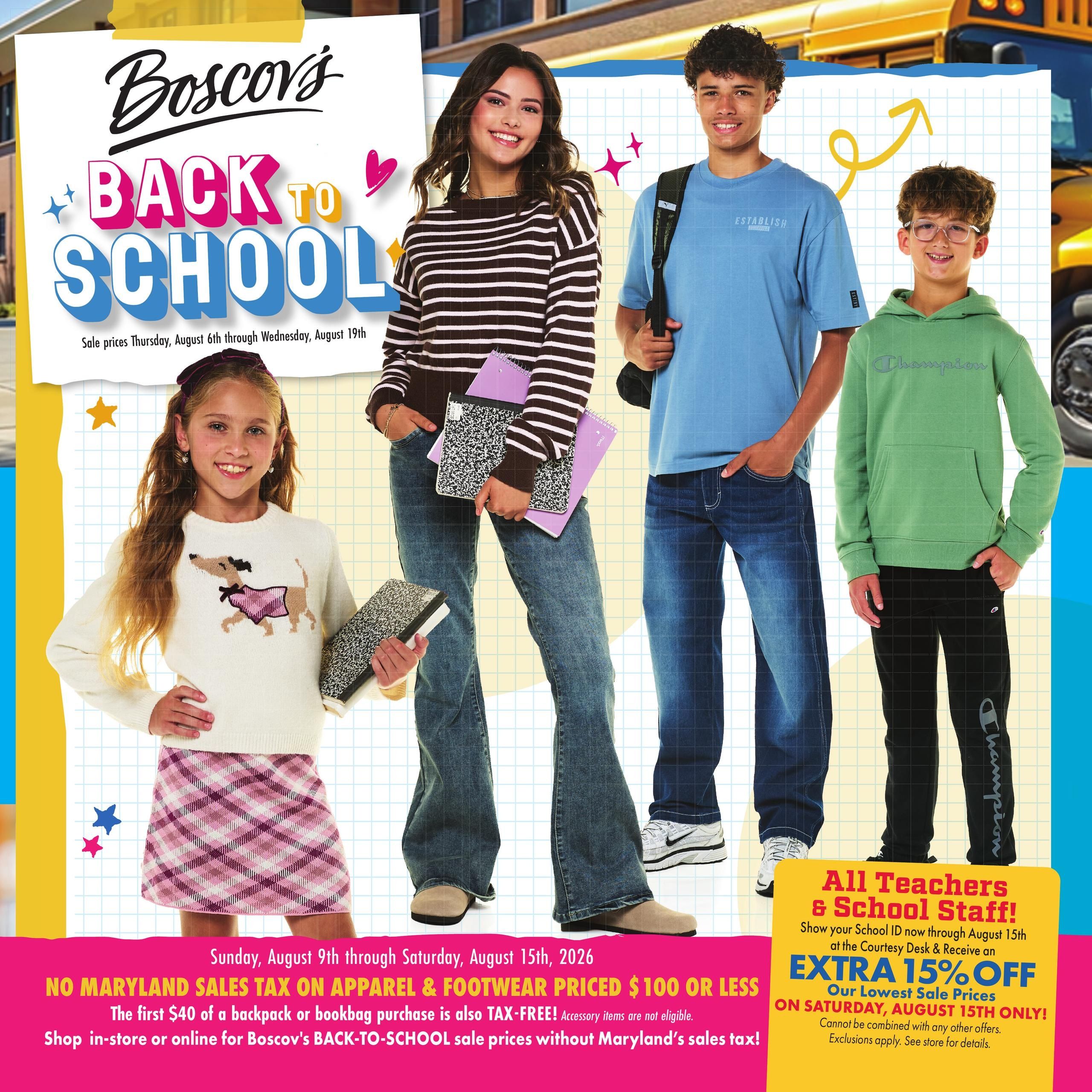 Boscov's (Bethany Beach Area, DE) Boscov’s Weekly Weekly Ad August 6 - 19, 2026