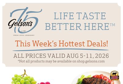 Gelson's Market Weekly Ad August 5 - 11, 2026