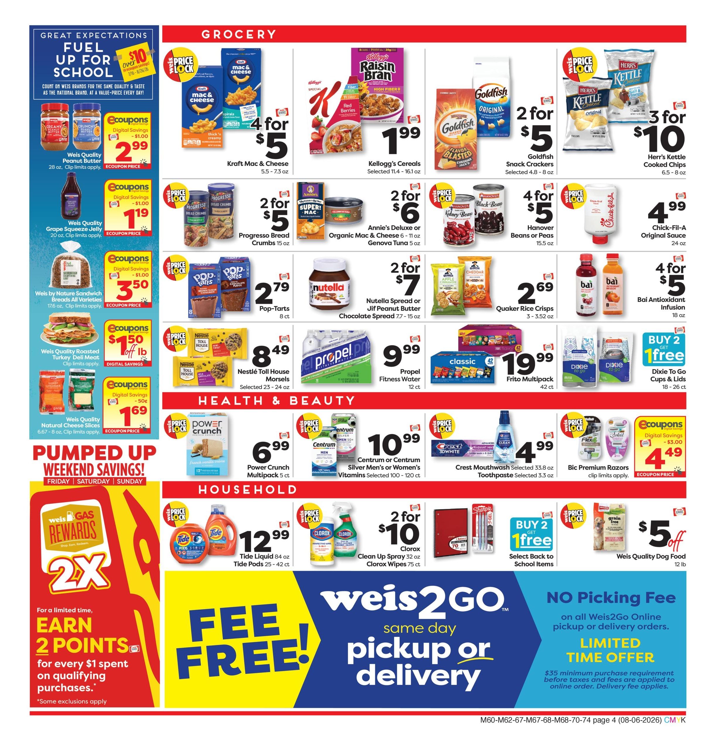 Weis Markets (DC, MD, PA, VA) Weekly Ad August 6 - 12, 2026