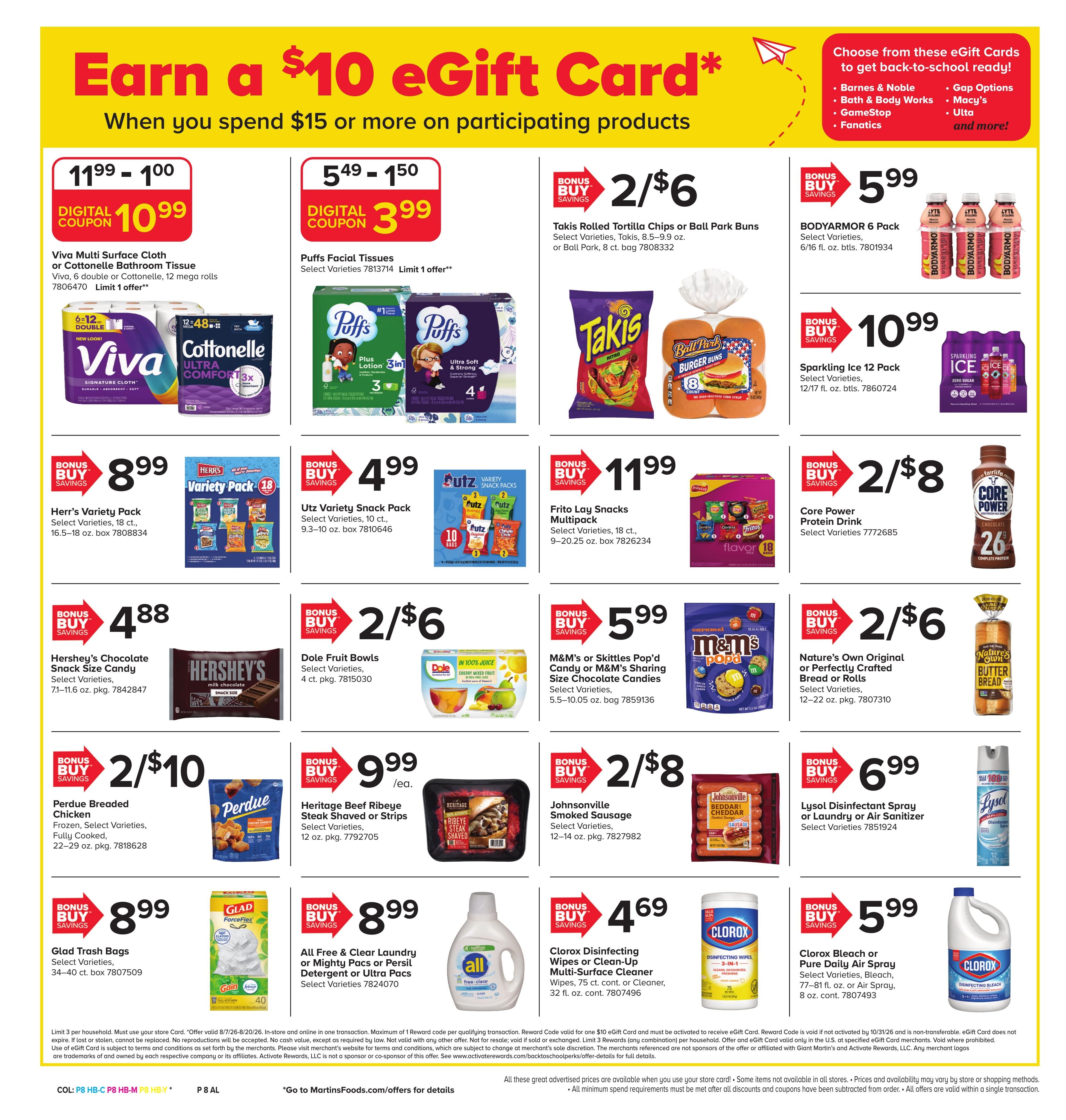 Martin's Food Market (MD, PA) Weekly Ad August 7 - 13, 2026