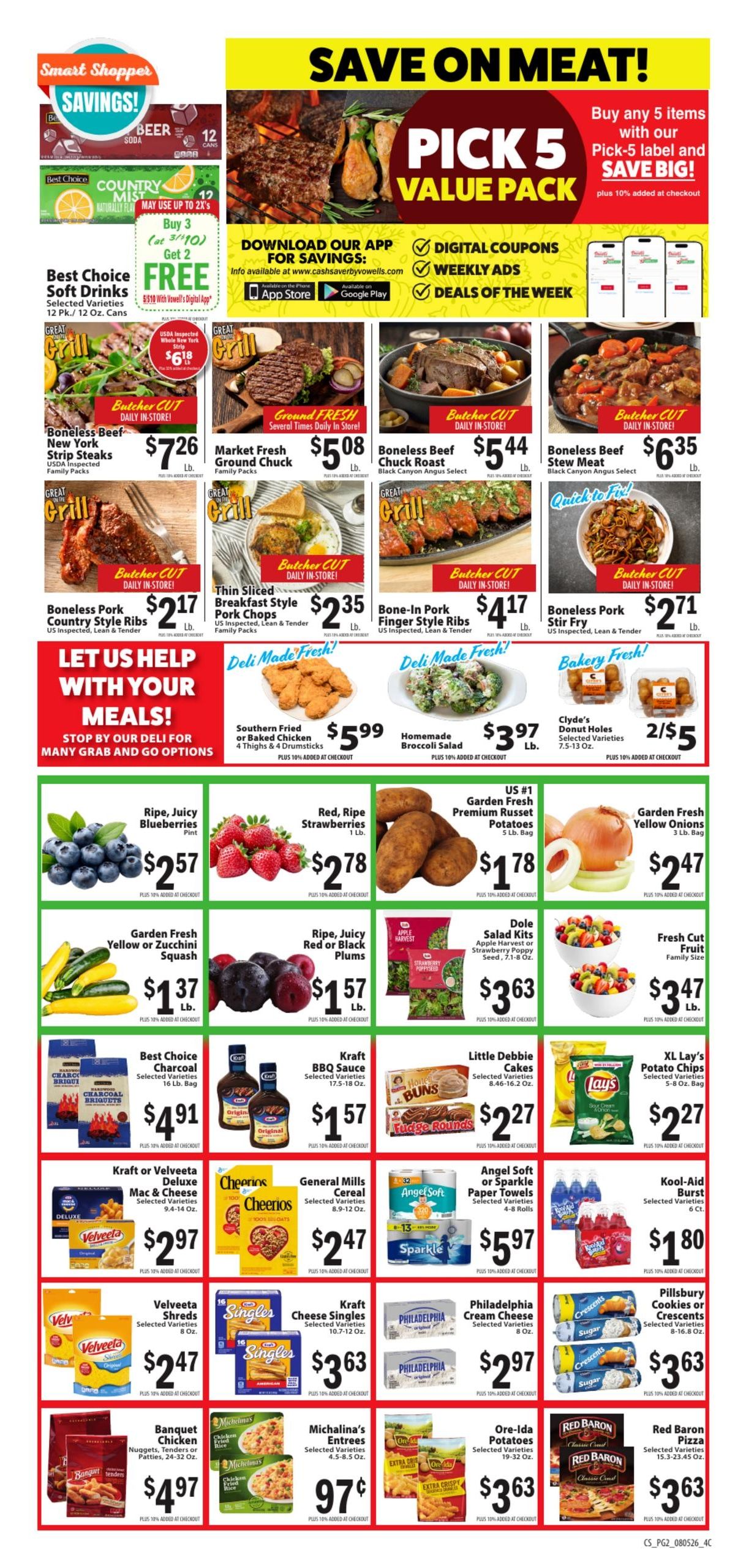 Vowell's CashSaver Weekly Ad August 5 - 11, 2026