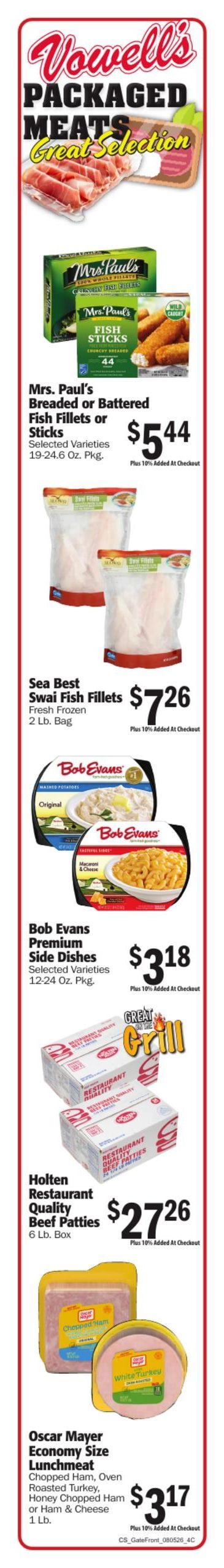 Vowell's CashSaver Weekly Ad August 5 - 11, 2026