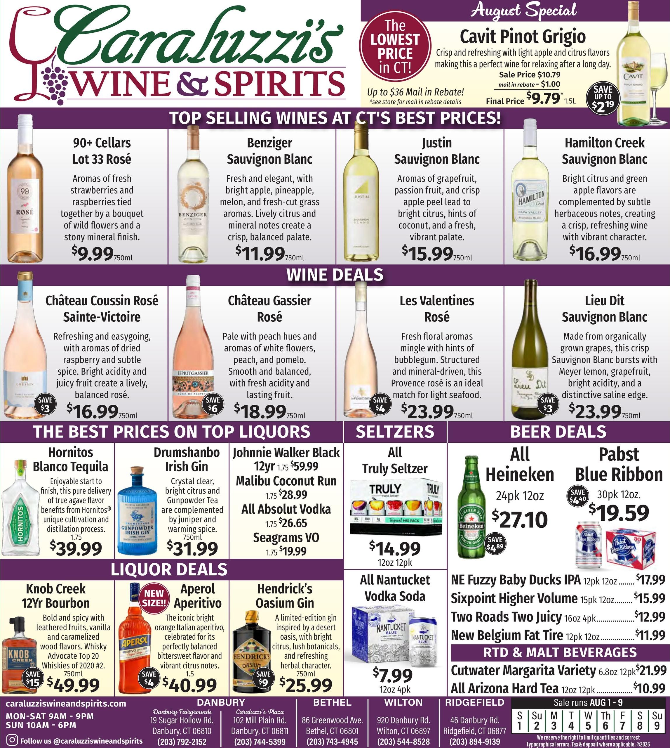 Caraluzzi's Weekly Ad August 3 - 9, 2026