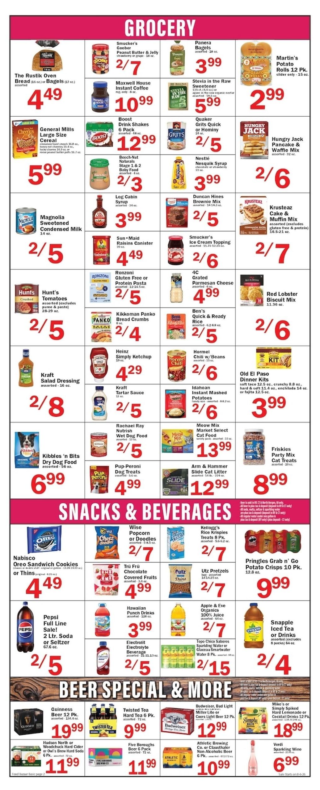 Food Bazaar Weekly Ad August 6 - 12, 2026