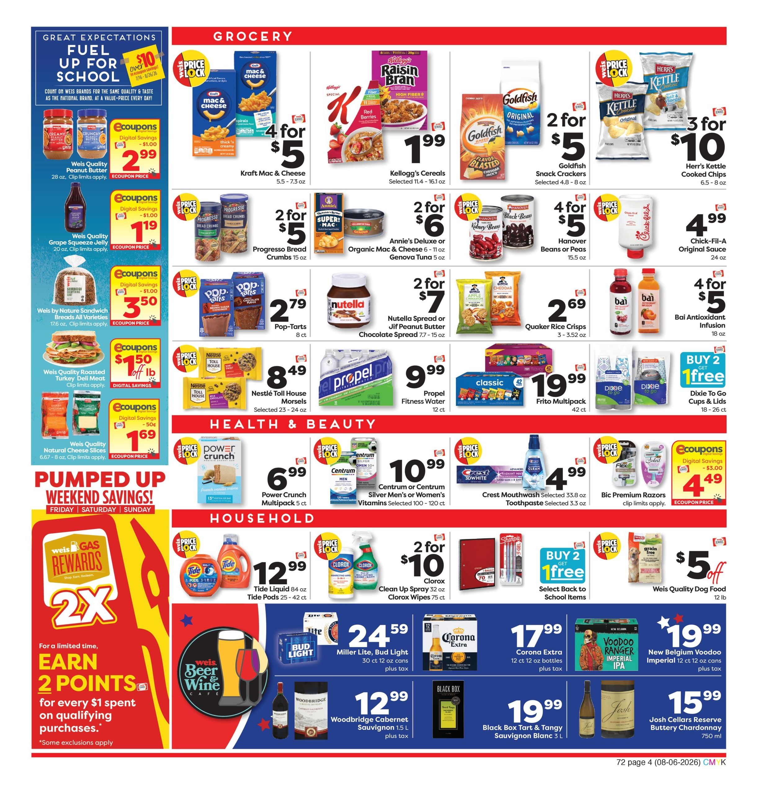 Weis Markets (Winchester–Inwood Area, VA–WV) Weekly Ad August 6 - 12, 2026
