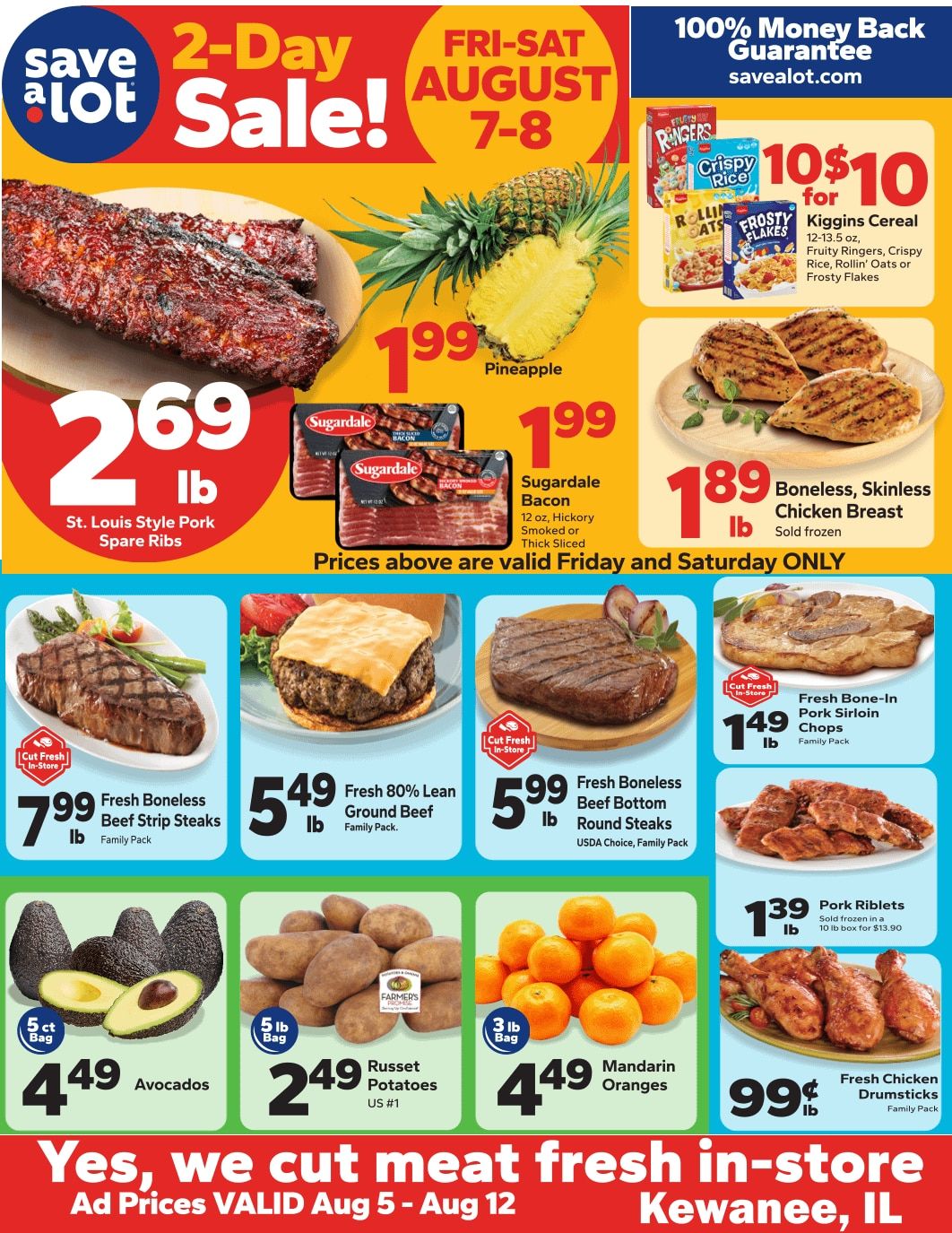 Save a Lot Food Stores (Kewanee, IL) Weekly Ad August 6 - 12, 2026