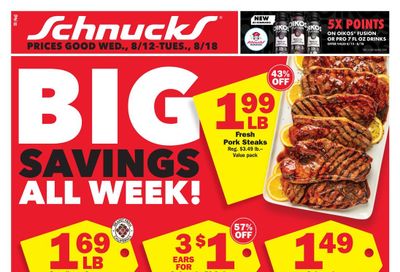 Schnucks (Springfield Area, IL) Weekly Print Weekly Ad August 12 - 18, 2026