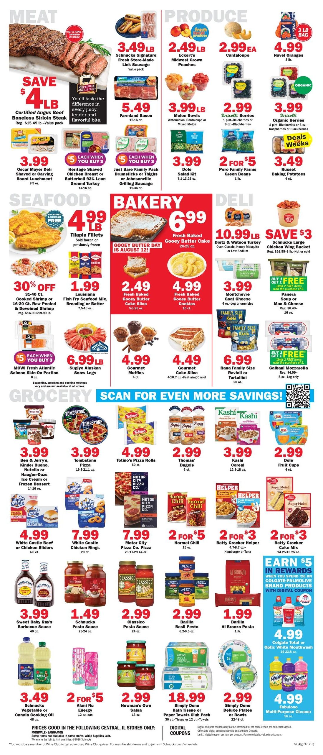 Schnucks (Springfield Area, IL) Weekly Print Weekly Ad August 12 - 18, 2026