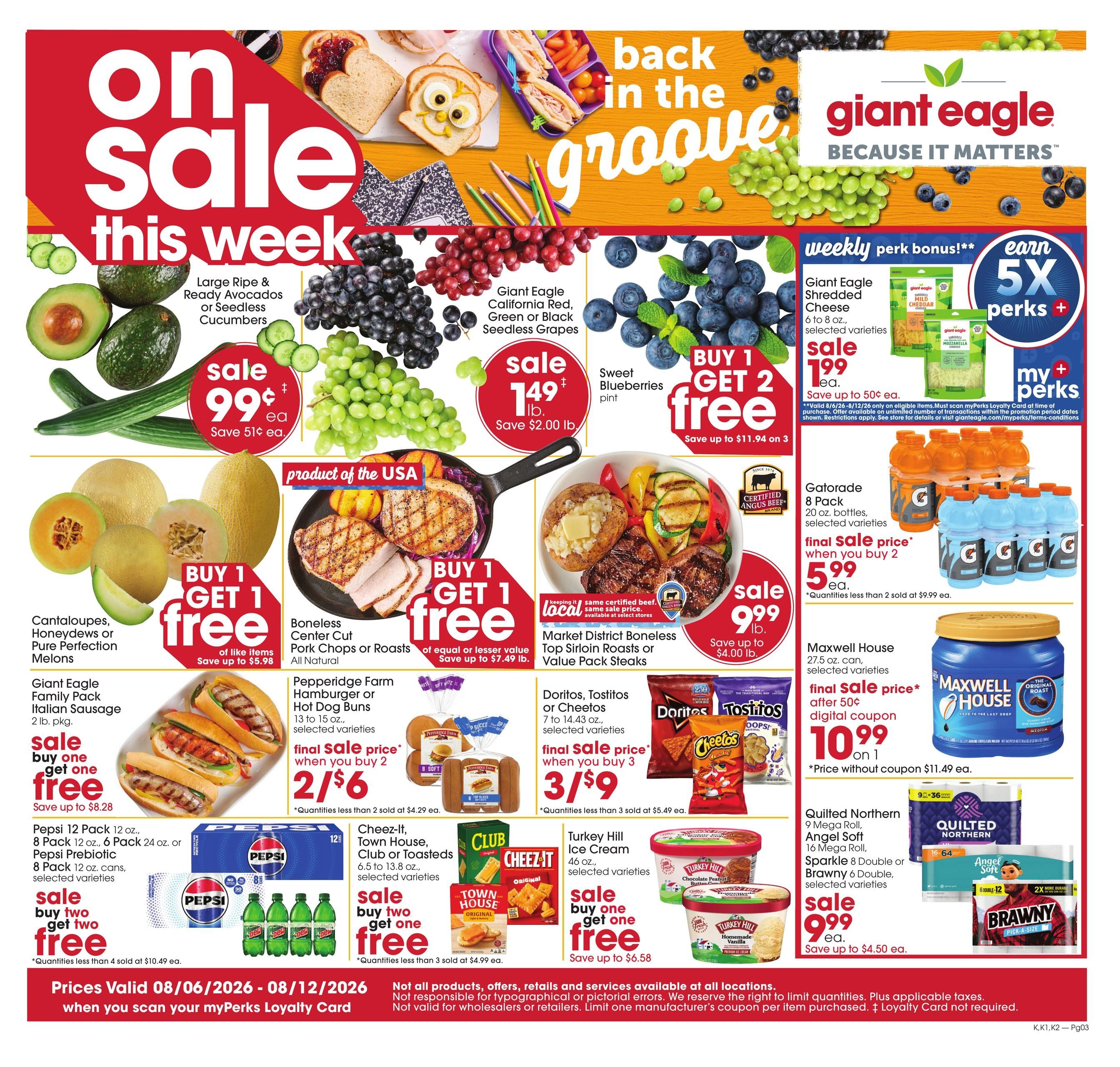 Giant Eagle (Clinton Area, OH) Weekly Ad August 6 - 12, 2026