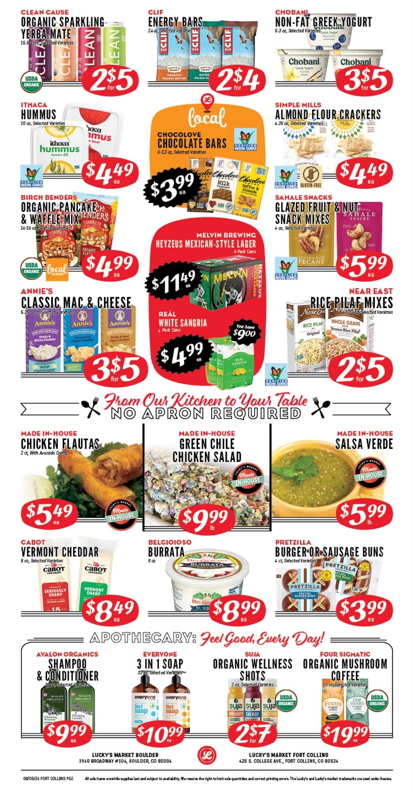 Lucky's Market (Fort Collins–Loveland Area, CO) Weekly Ad August 5 - 11, 2026