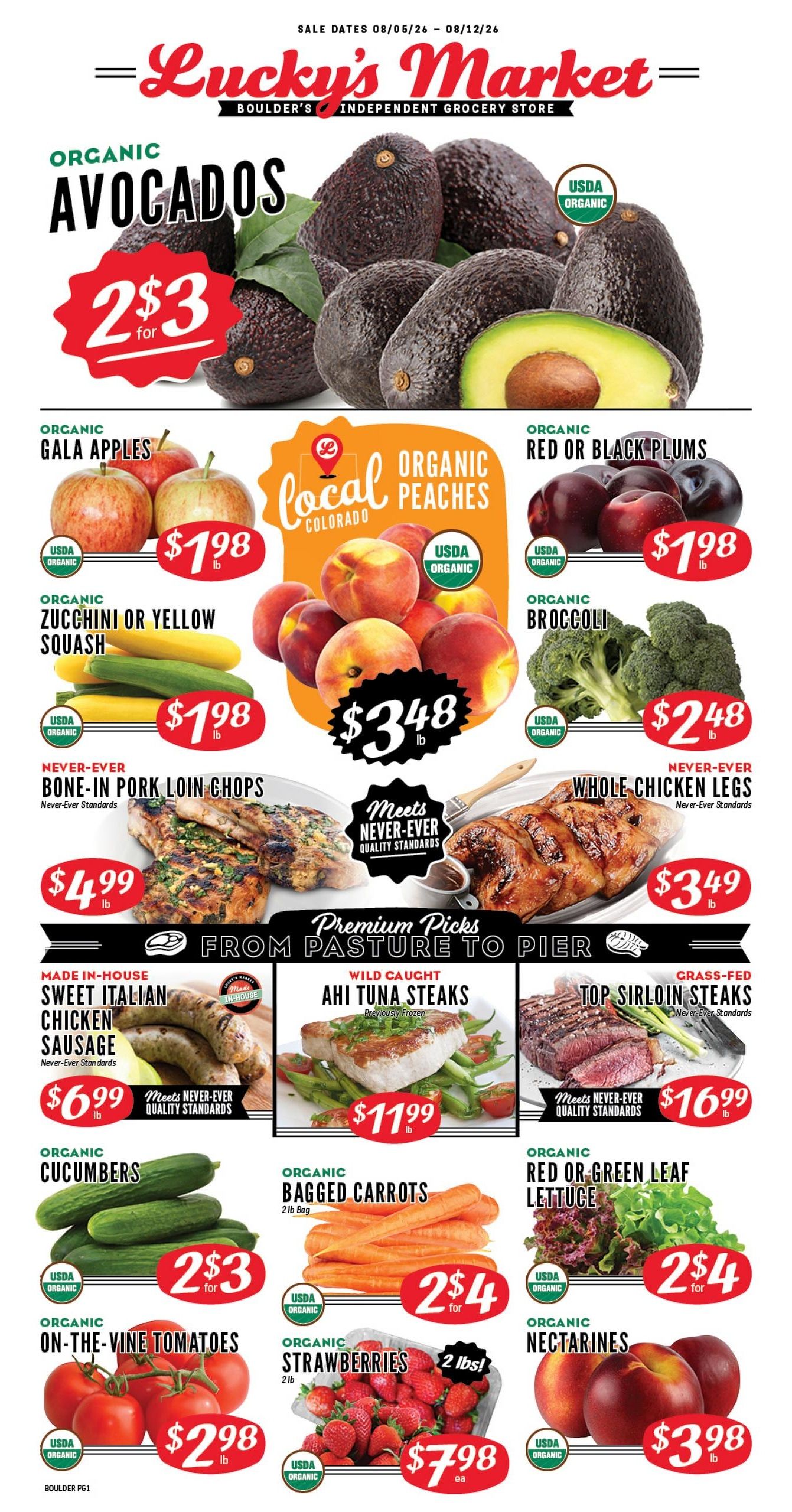 Lucky's Market (Boulder–Lafayette Area, CO) Weekly Ad August 5 - 11, 2026