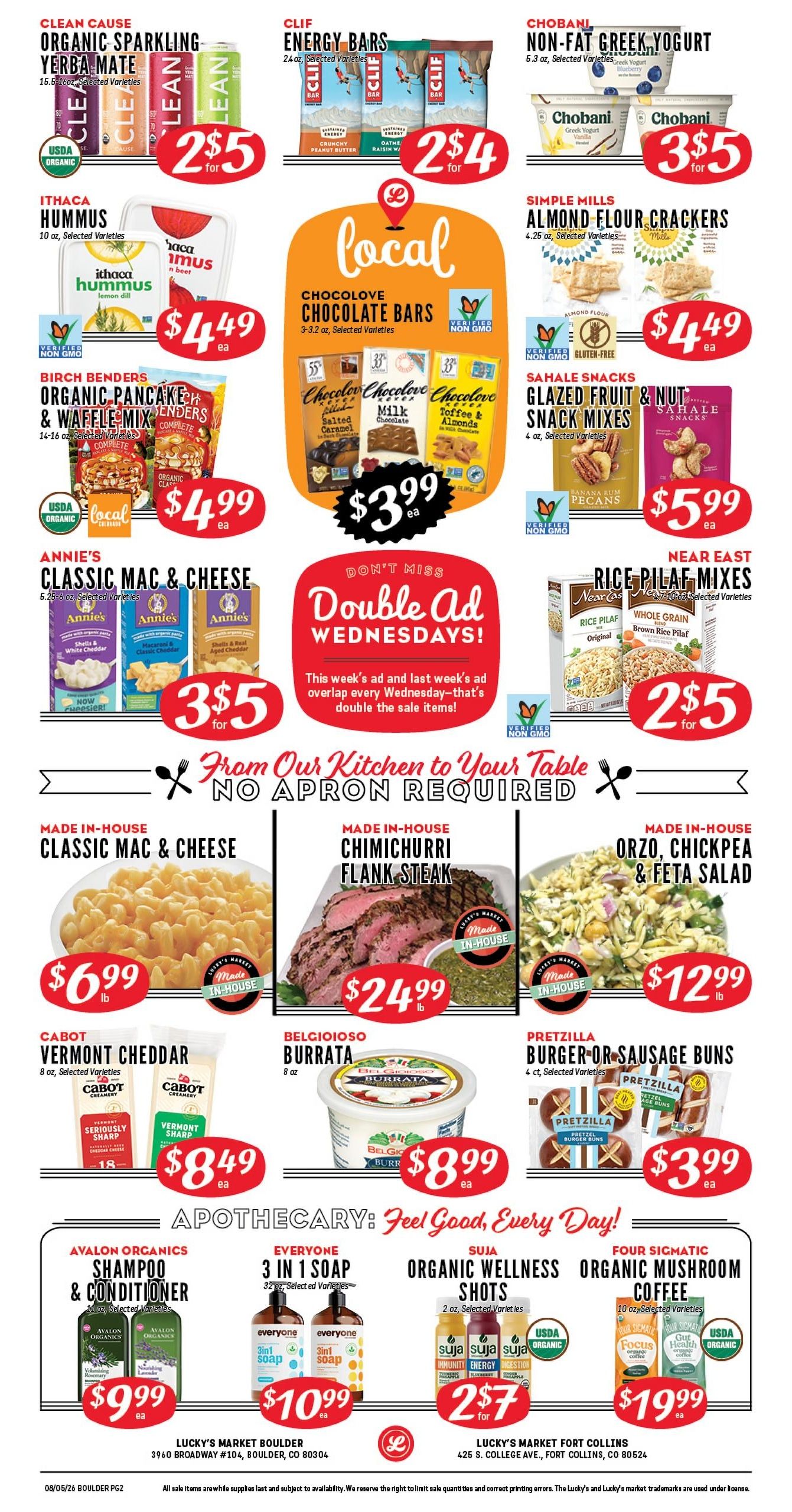 Lucky's Market (Boulder–Lafayette Area, CO) Weekly Ad August 5 - 11, 2026