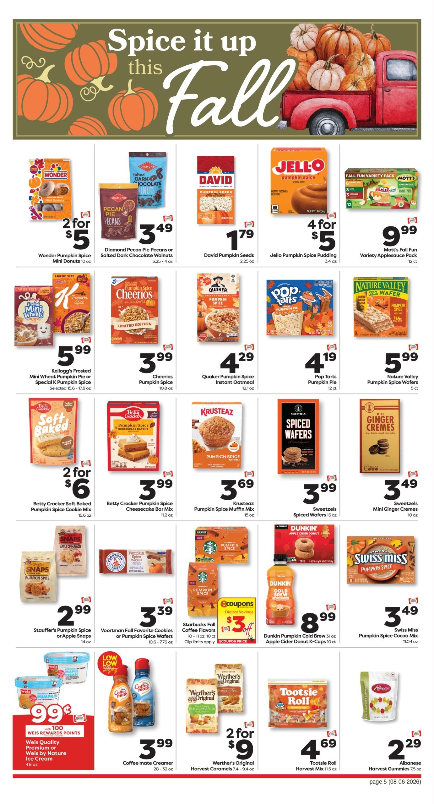 Weis Markets (New York–Kearny Area, NJ–NY) Weekly Ad August 6 - 12, 2026