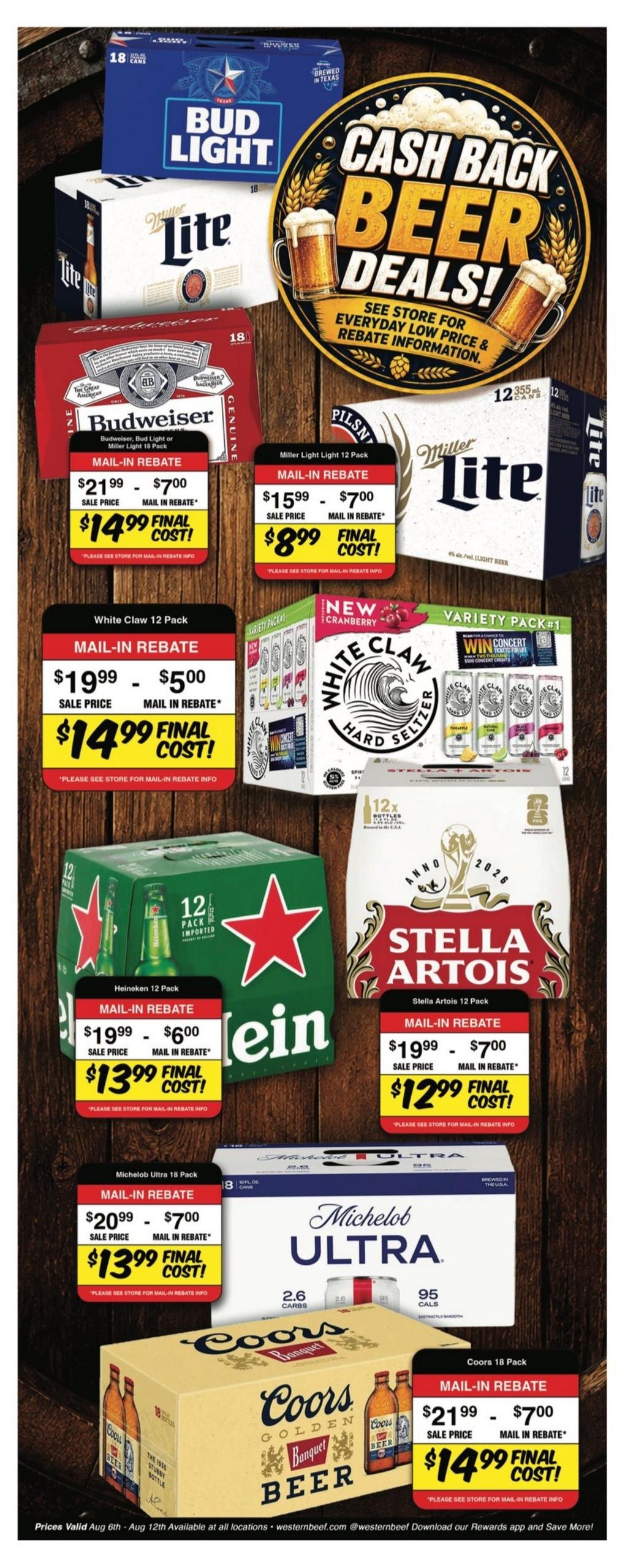 Western Beef (Elizabeth Area, NJ) Weekly Ad August 6 - 12, 2026