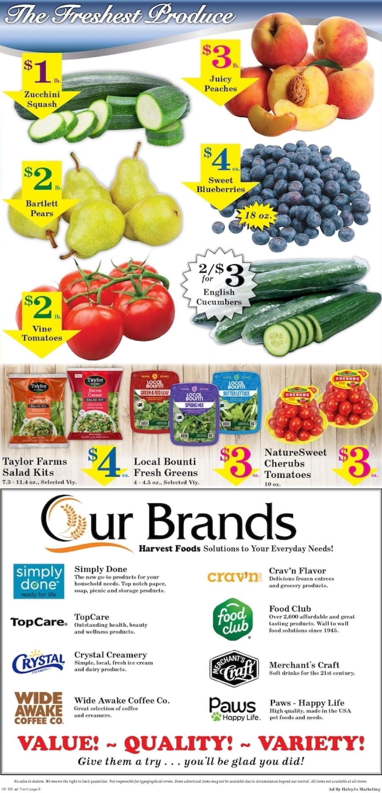 Harvest Foods (Spokane Valley–Colbert Area, WA) Weekly Ad August 5 - 11, 2026