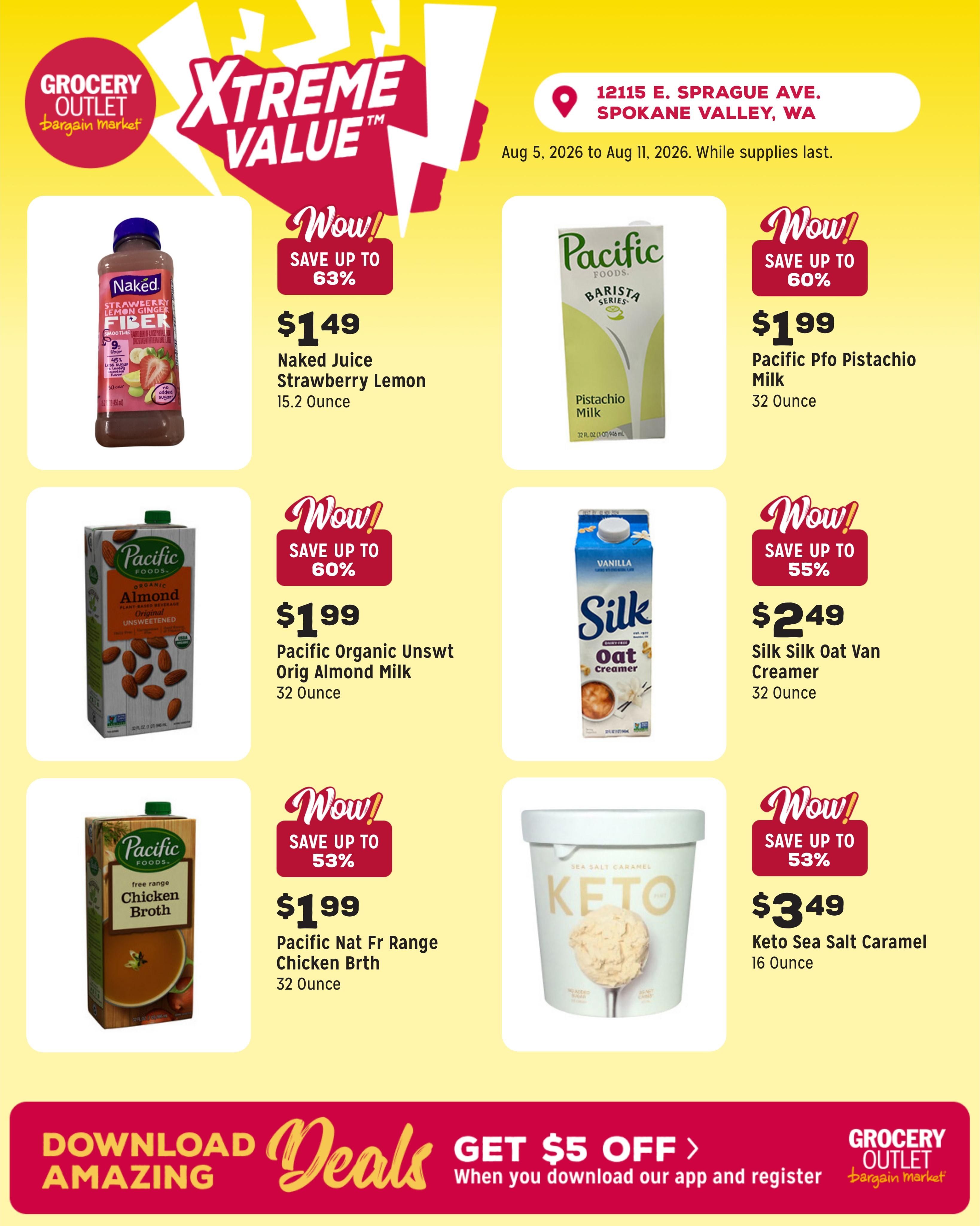 Grocery Outlet (Spokane Valley–Mica Area, WA) Weekly Ad August 5 - 11, 2026