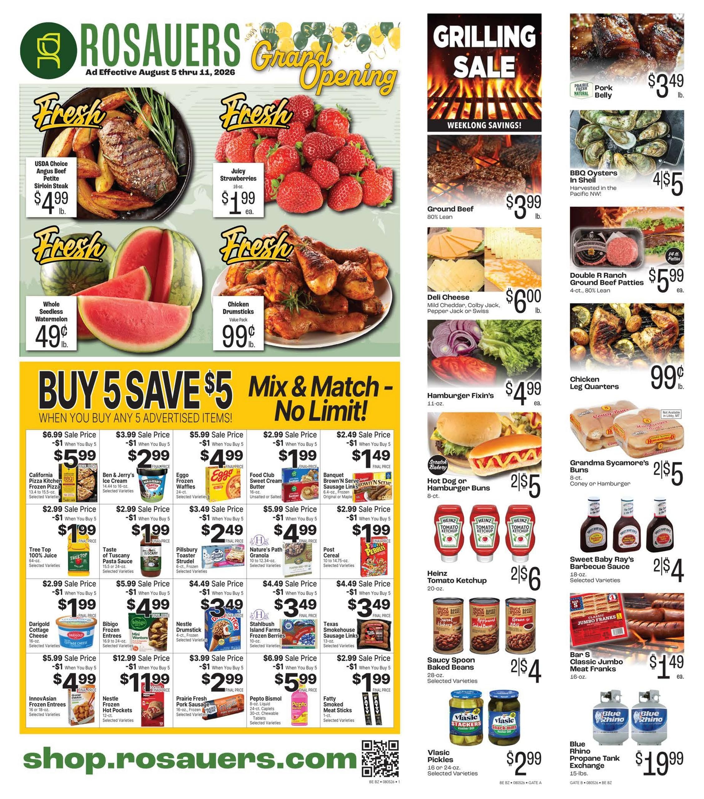 Rosauers Weekly Ad August 5 - 11, 2026