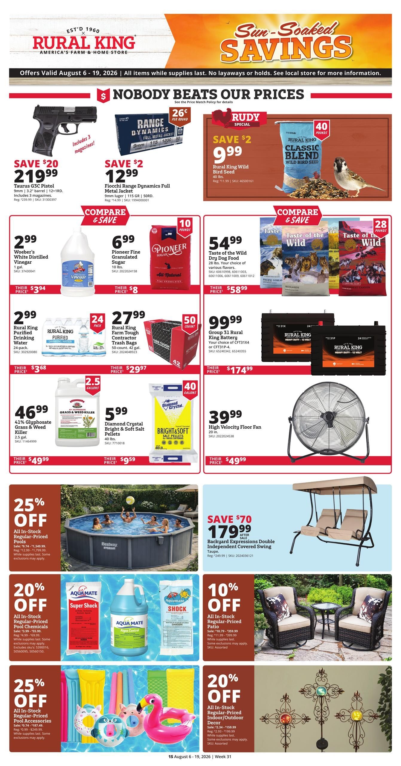 Rural King (Gainesville Area, FL) Weekly Ad August 6 - 19, 2026