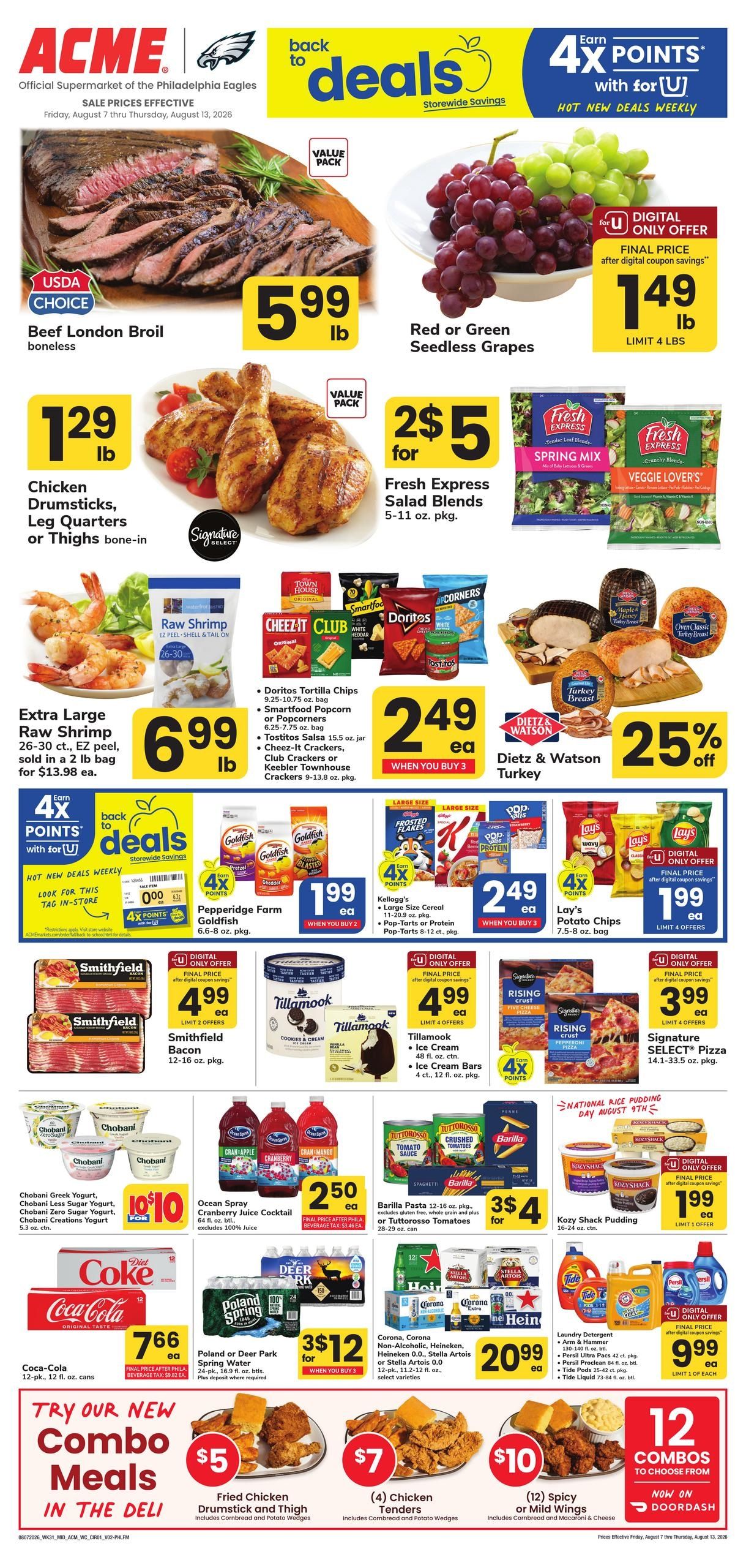 Acme Markets (Philadelphia Area, PA) Weekly Ad August 7 - 13, 2026