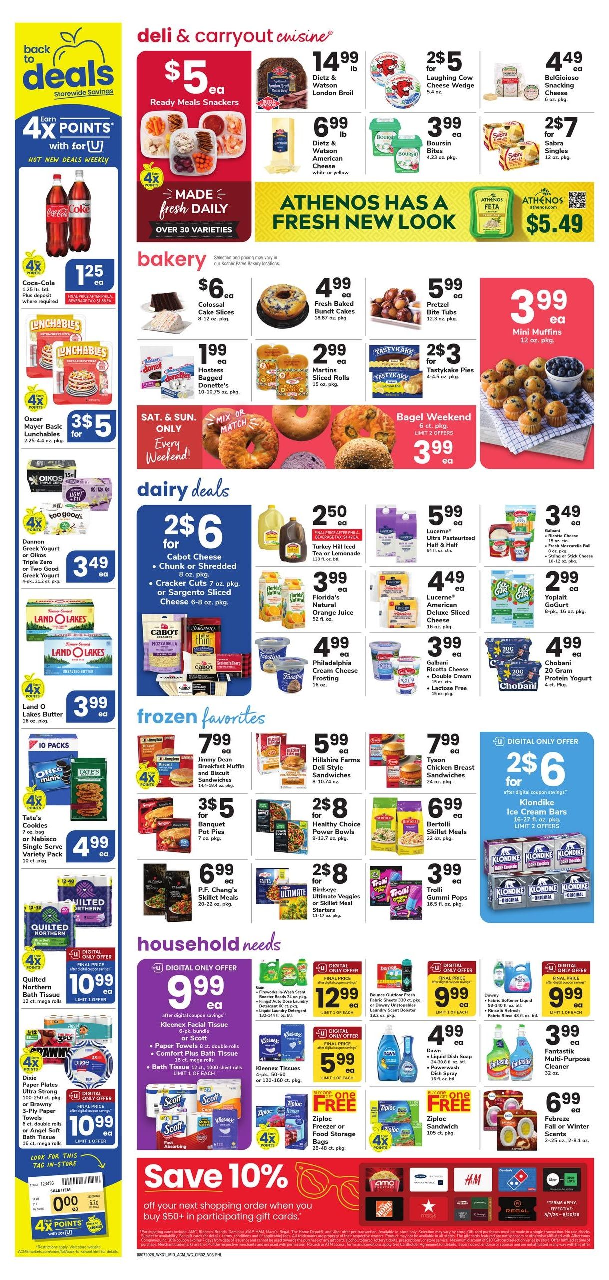 Acme Markets (Philadelphia Area, PA) Weekly Ad August 7 - 13, 2026