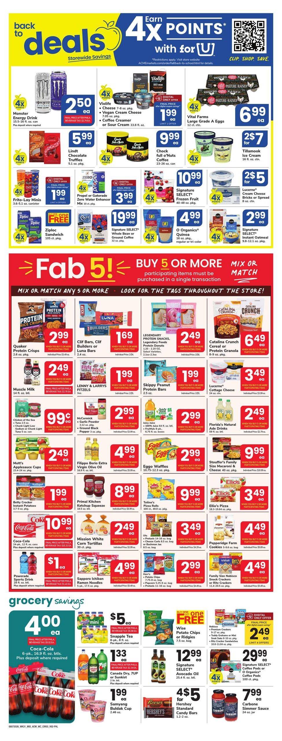 Acme Markets (Philadelphia Area, PA) Weekly Ad August 7 - 13, 2026