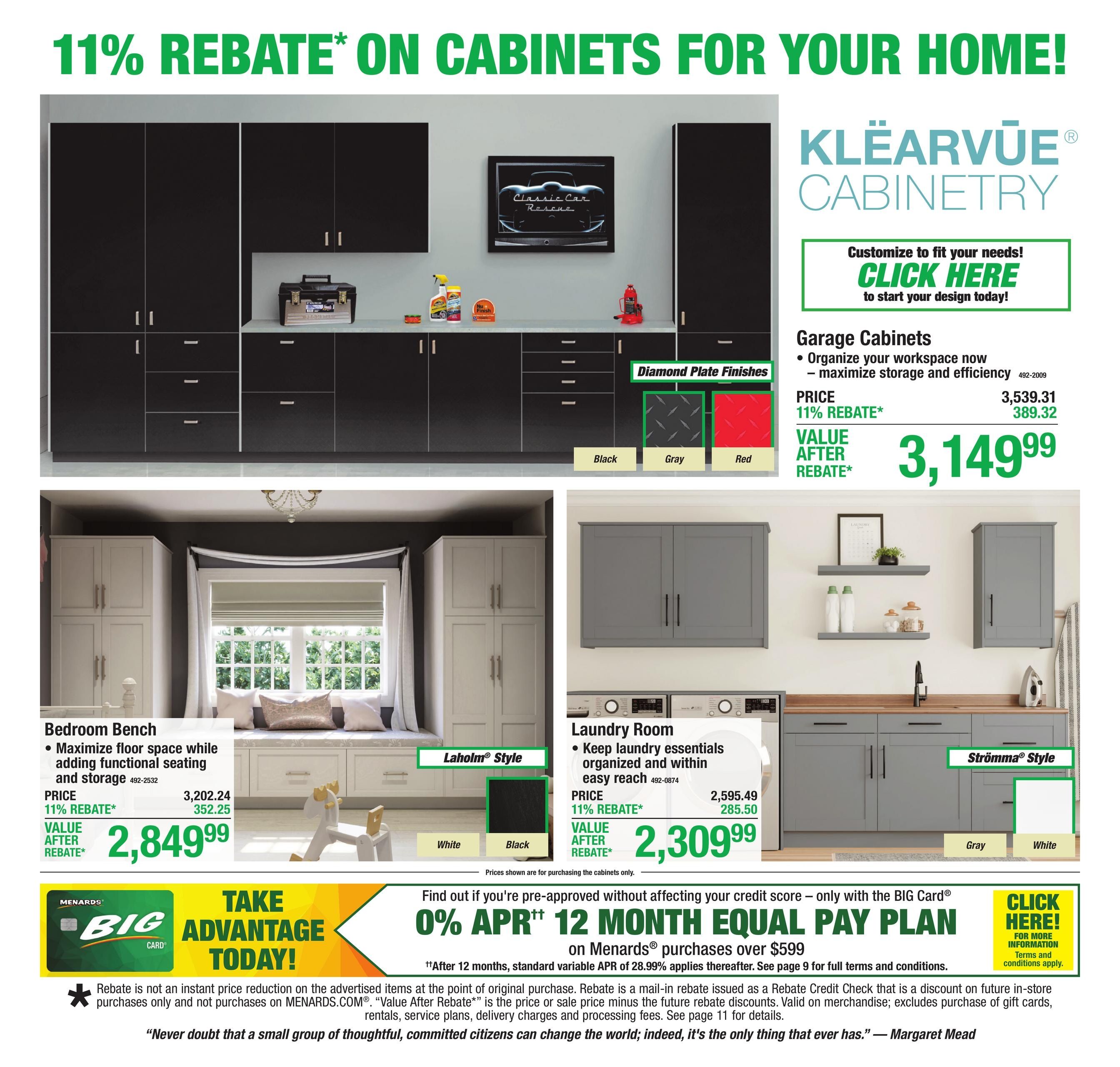 Menards (Mansfield Area, OH) 11% Rebate Sale Weekly Ad August 5 - 17, 2026