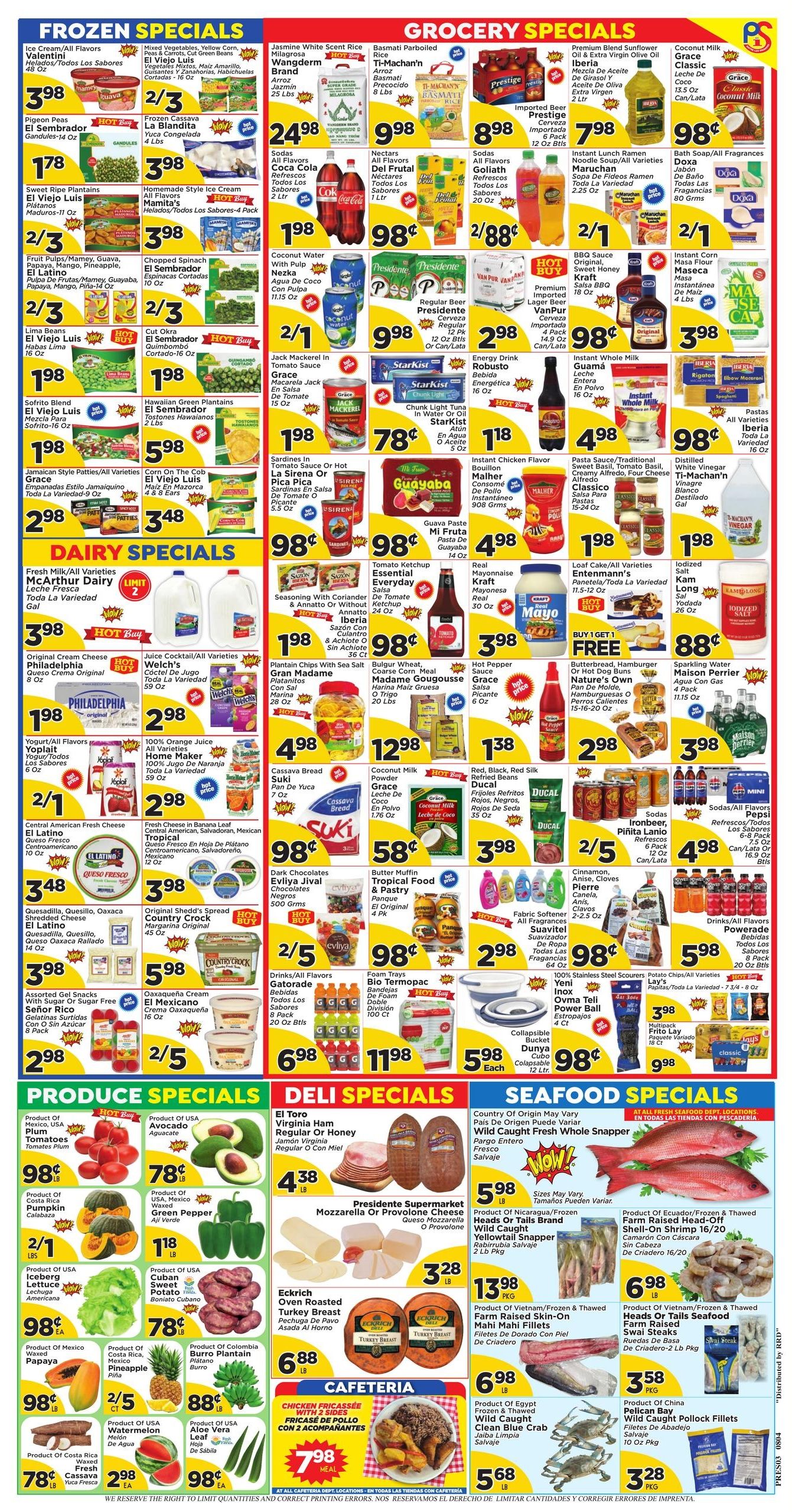 Presidente Supermarkets (Fort Lauderdale–Pompano Beach Area, FL) Weekly Ad August 5 - 11, 2026
