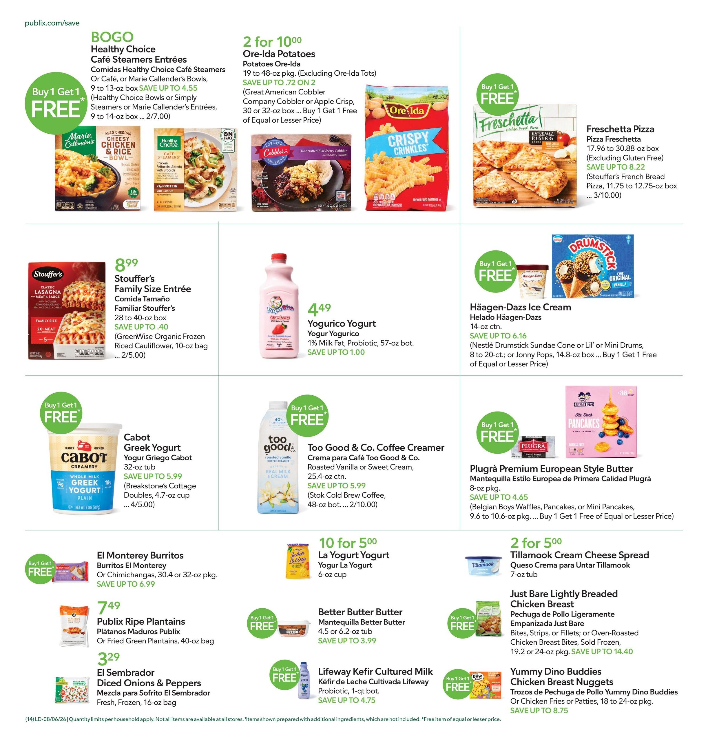 Publix (Bay Pines Area, FL) Anuncio Semanal Español Weekly Ad August 6 - 12, 2026