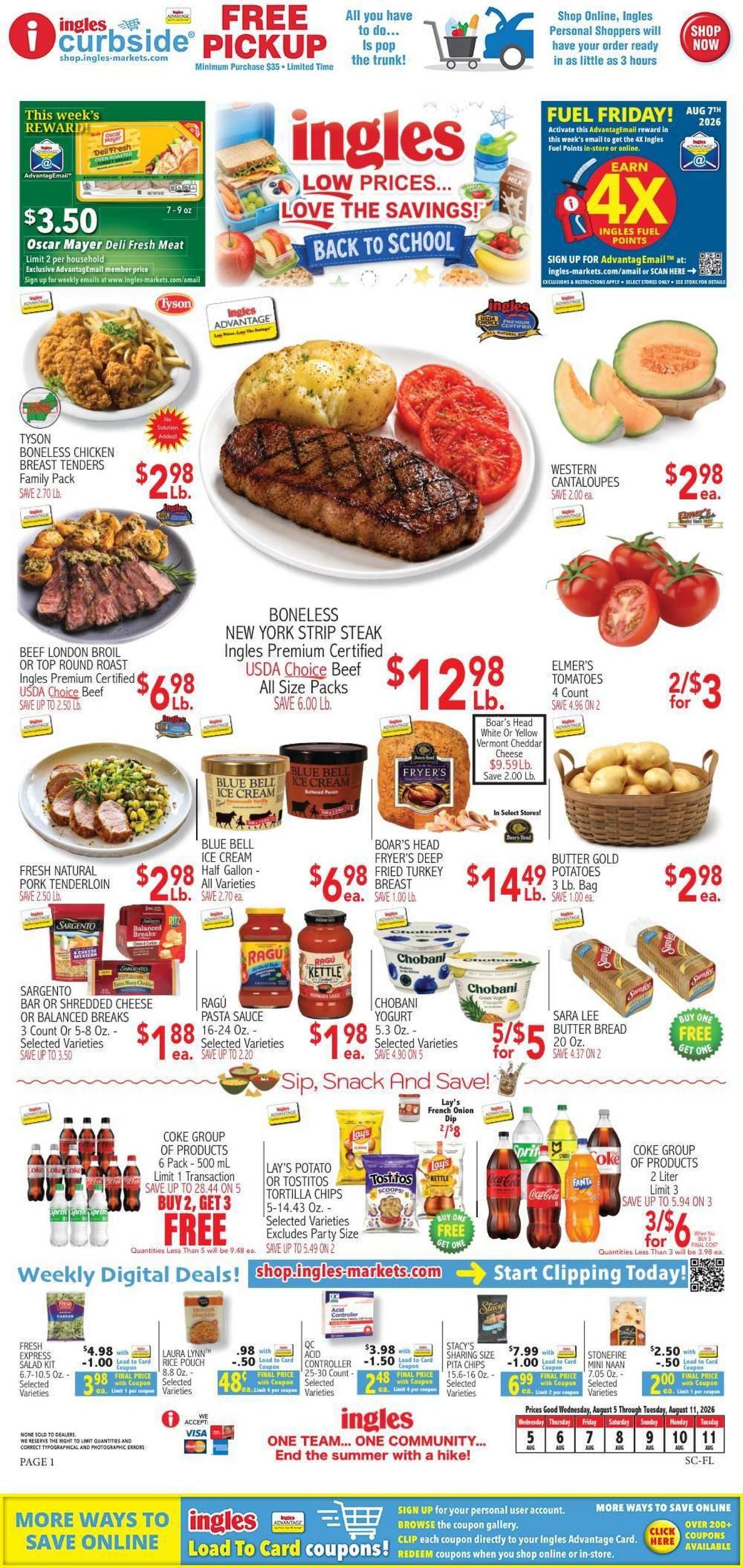 Ingles Markets Weekly Ad August 5 - 11, 2026