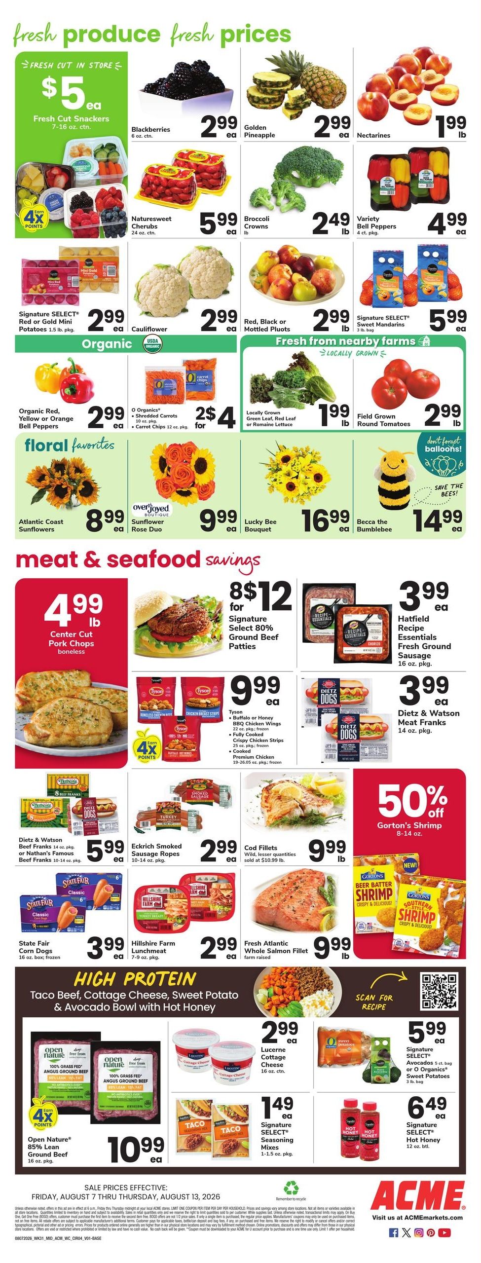Acme Markets (NJ, NY) Weekly Ad August 7 - 13, 2026