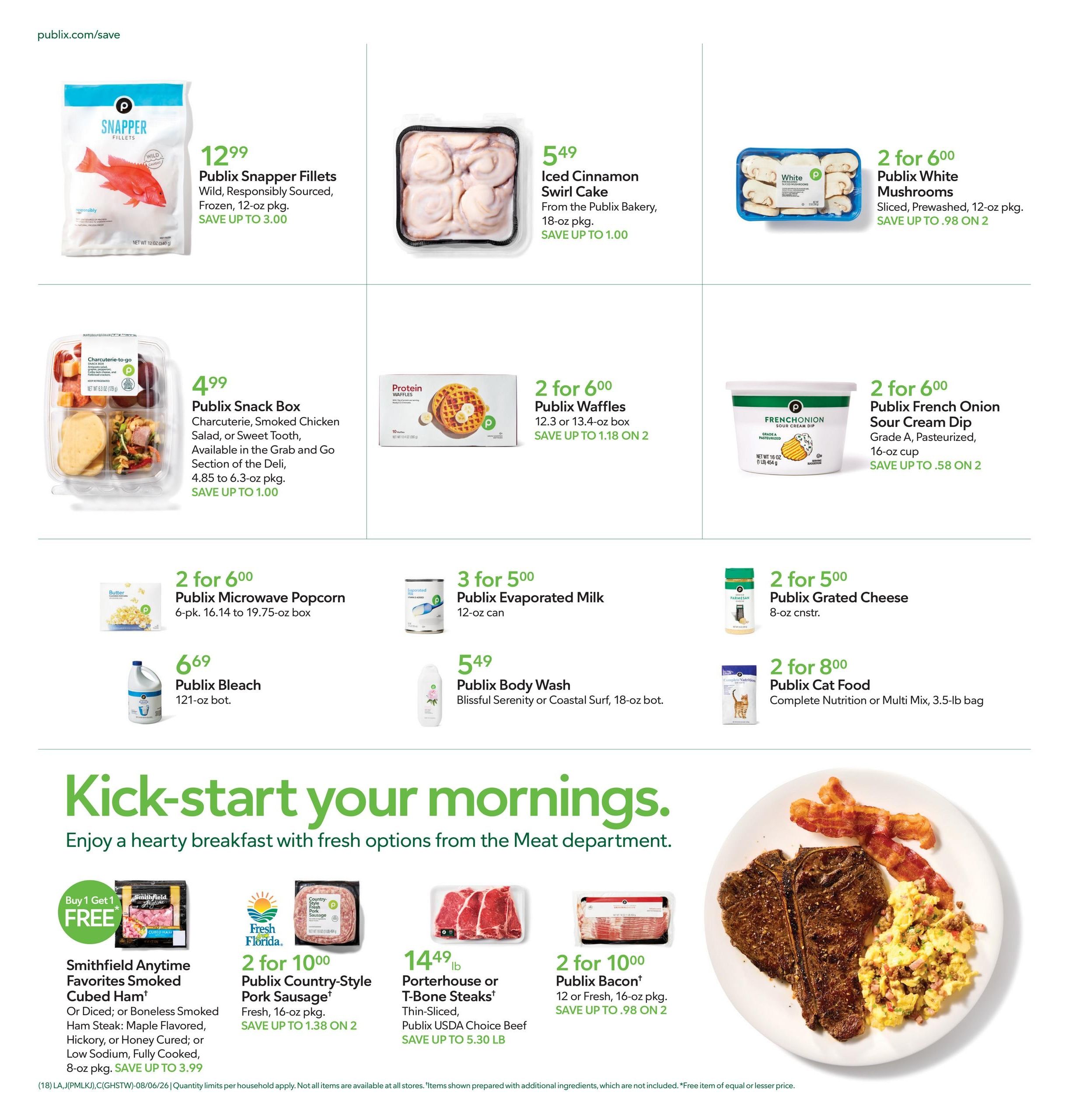 Publix (Jacksonville–Atlantic Beach Area, FL) Weekly Ad August 6 - 12, 2026