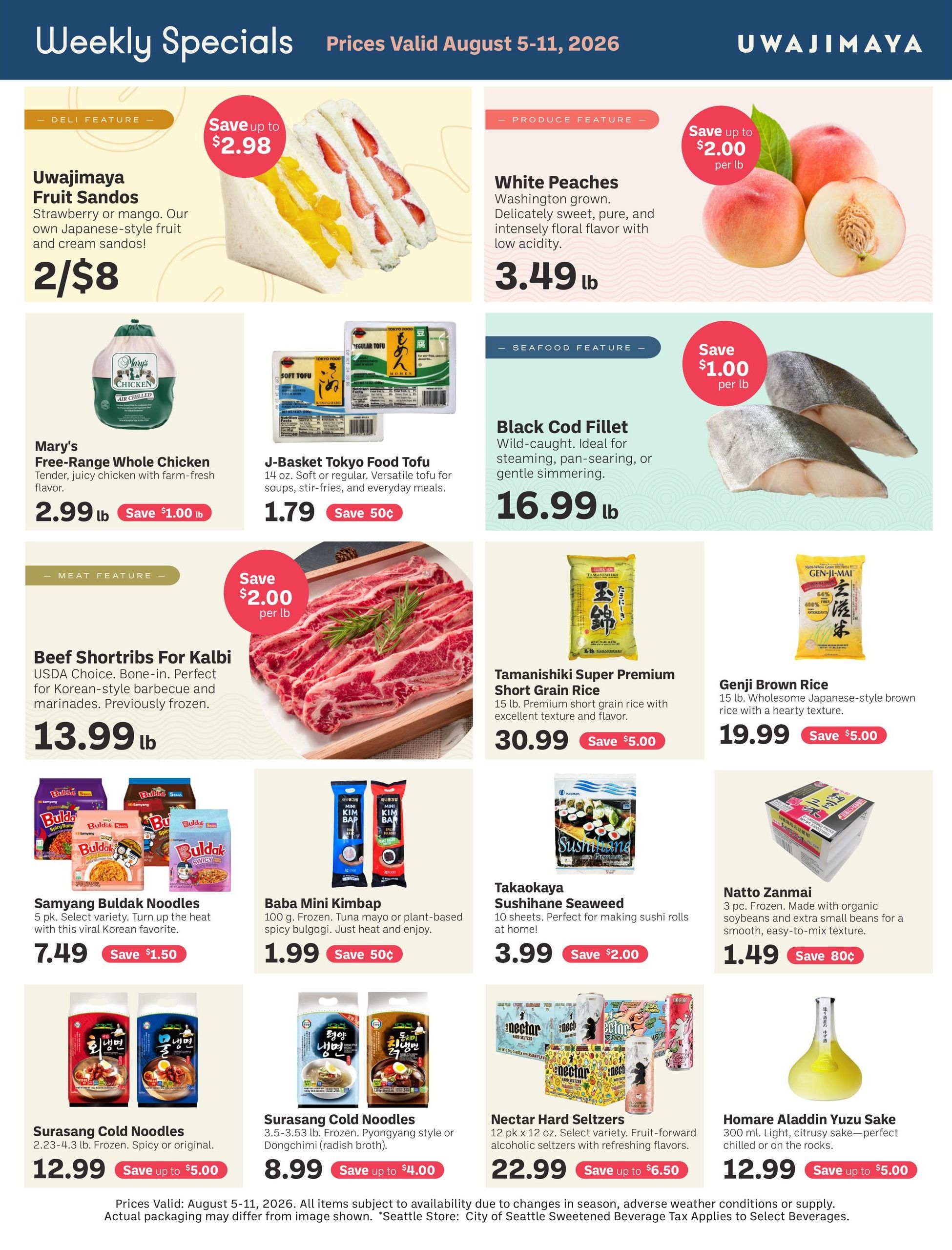 Uwajimaya Weekly Ad August 5 - 11, 2026