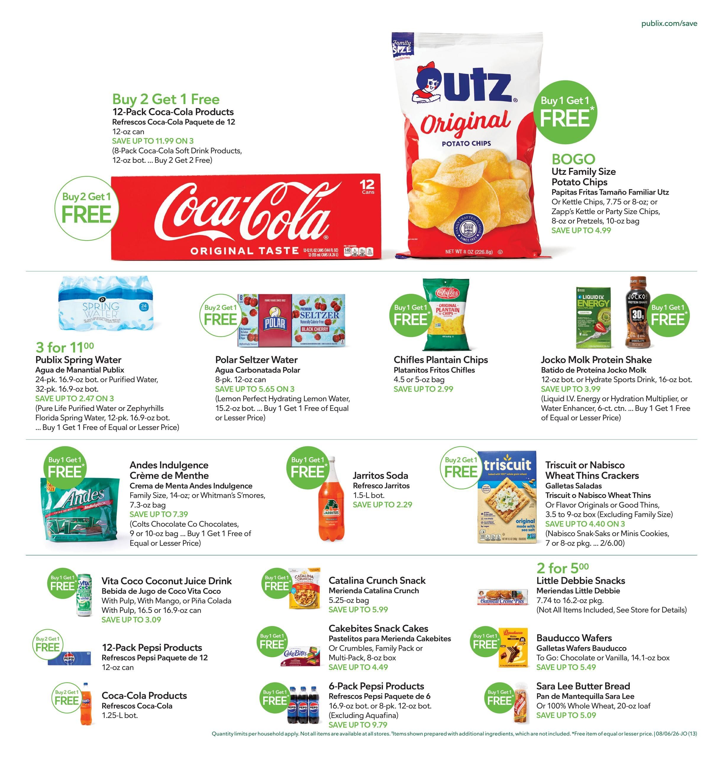 Publix (Deltona Area, FL) Anuncio Semanal Español Weekly Ad August 6 - 12, 2026